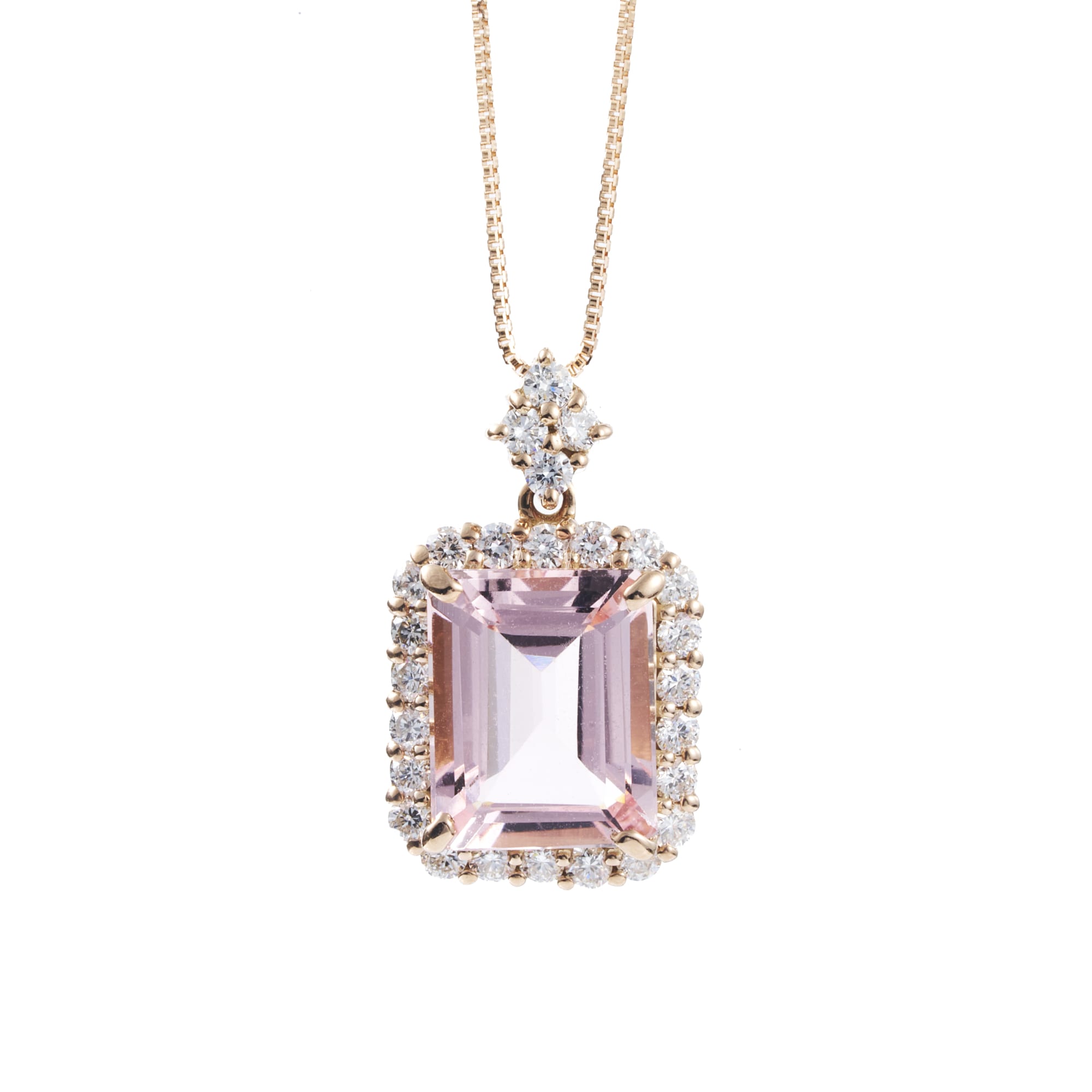 BK　モルガナイトネックレス　K18PG｜A Jewelry Box 公式通販サイト