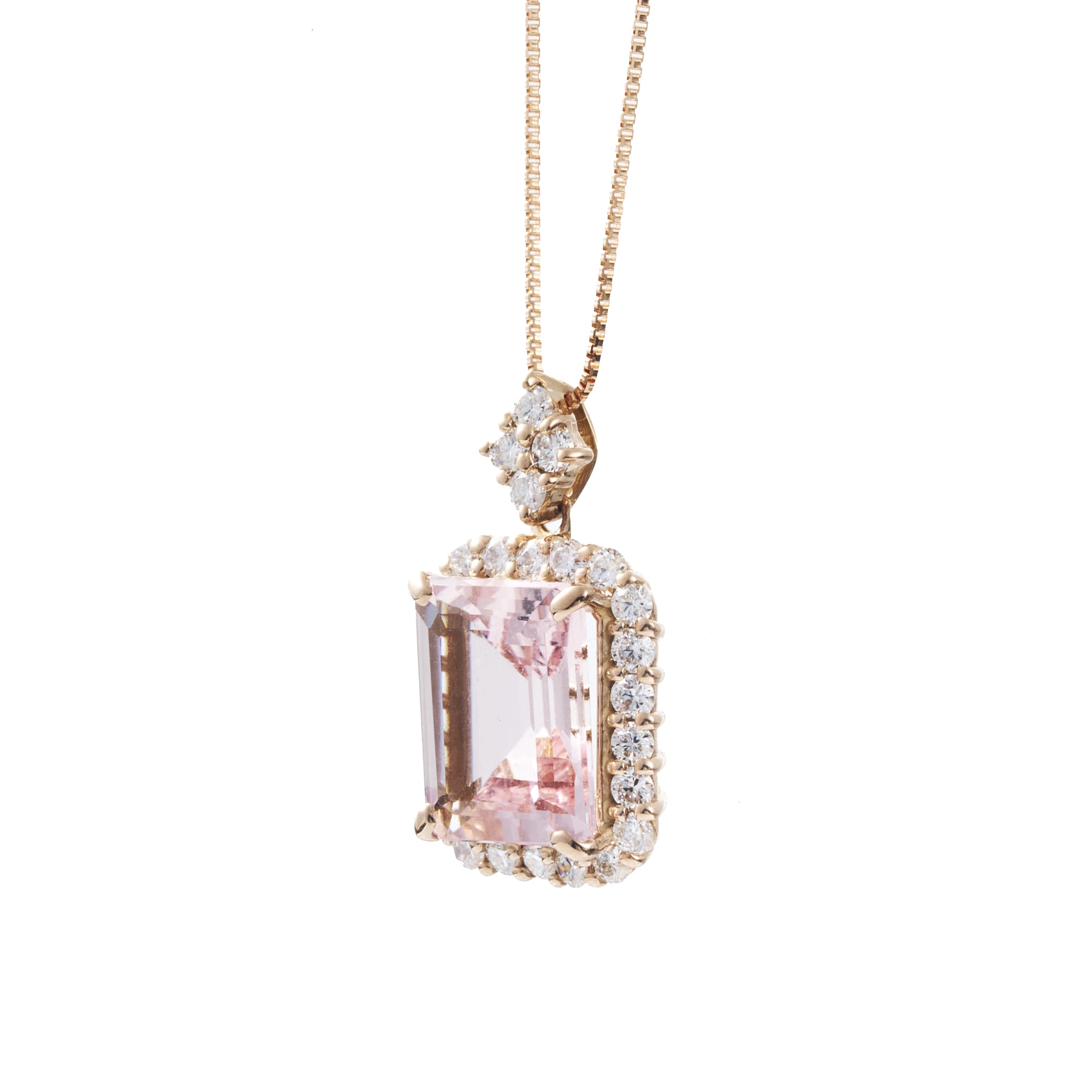 BK　モルガナイトネックレス　K18PG｜A Jewelry Box 公式通販サイト