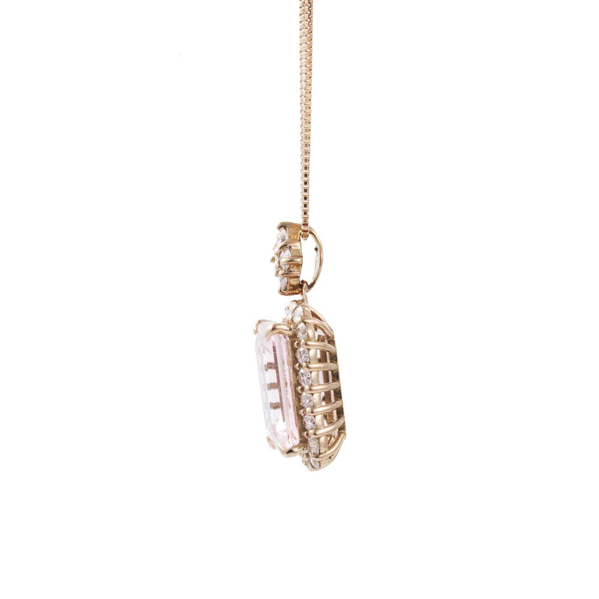 BK　モルガナイトネックレス　K18PG｜A Jewelry Box 公式通販サイト