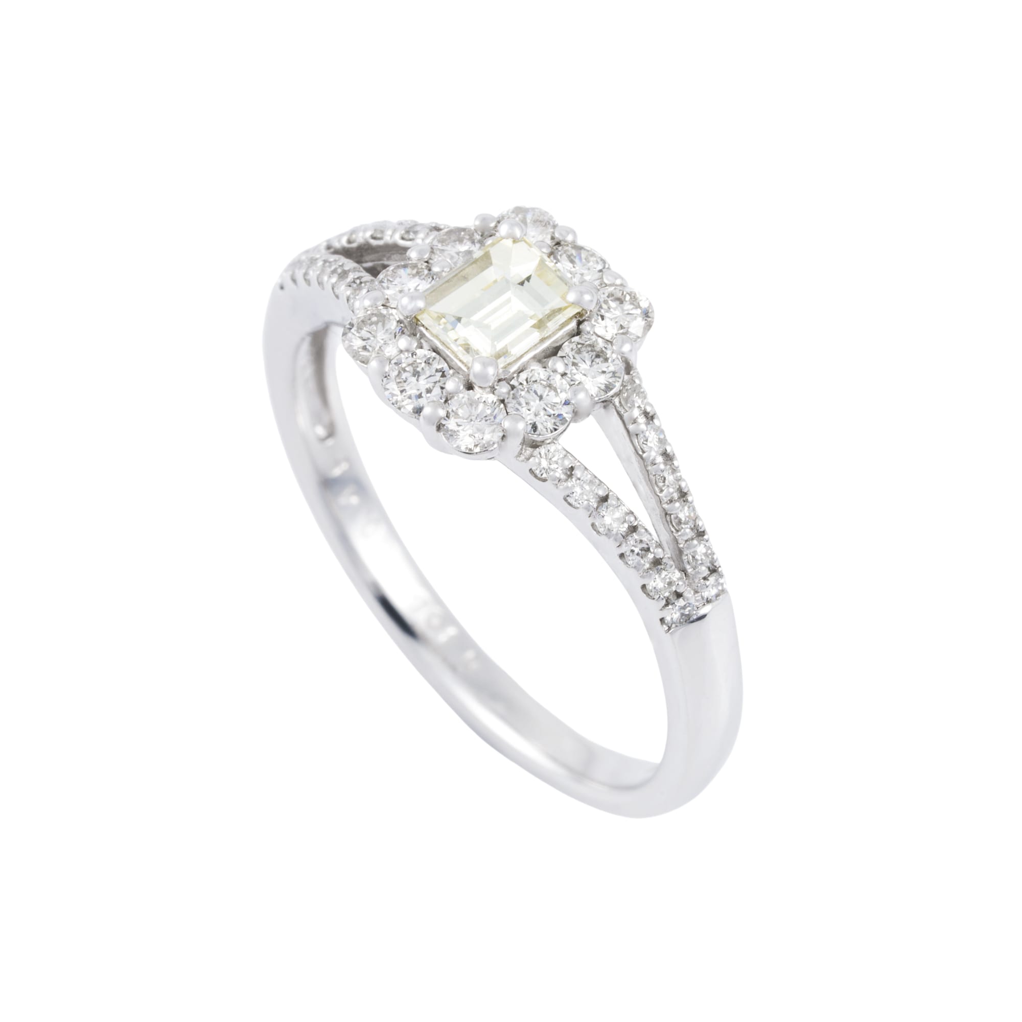BK　ダイヤ　リング　CGLソーティング付き　VERY　LIGHT　YELLOW　VS2｜A Jewelry Box 公式通販サイト