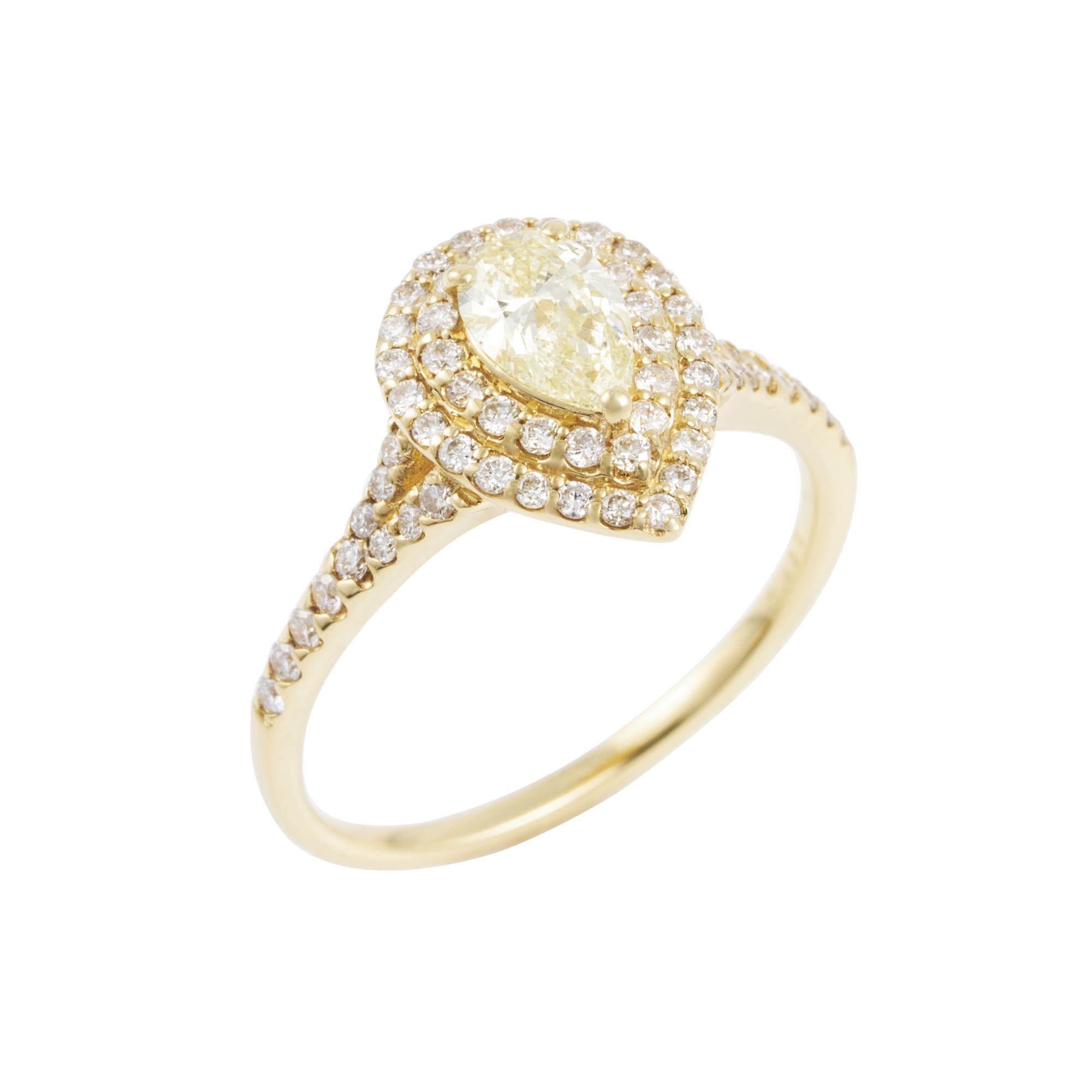 PS　ダイヤ　パヴェ取り巻きリング　CGLソーティング付き　VERY　LIGHT　YELLOW　SI1｜A Jewelry Box 公式通販サイト