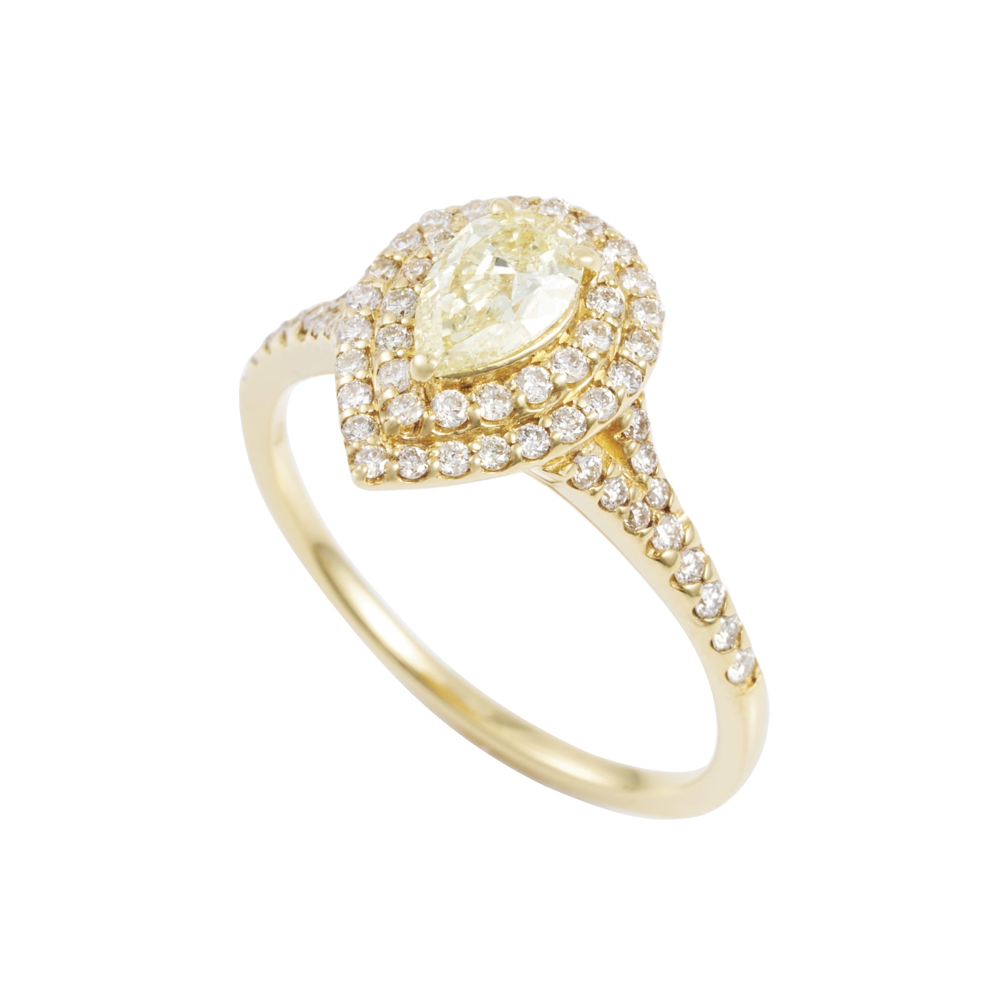 PS　ダイヤ　パヴェ取り巻きリング　CGLソーティング付き　VERY　LIGHT　YELLOW　SI1｜A Jewelry Box 公式通販サイト