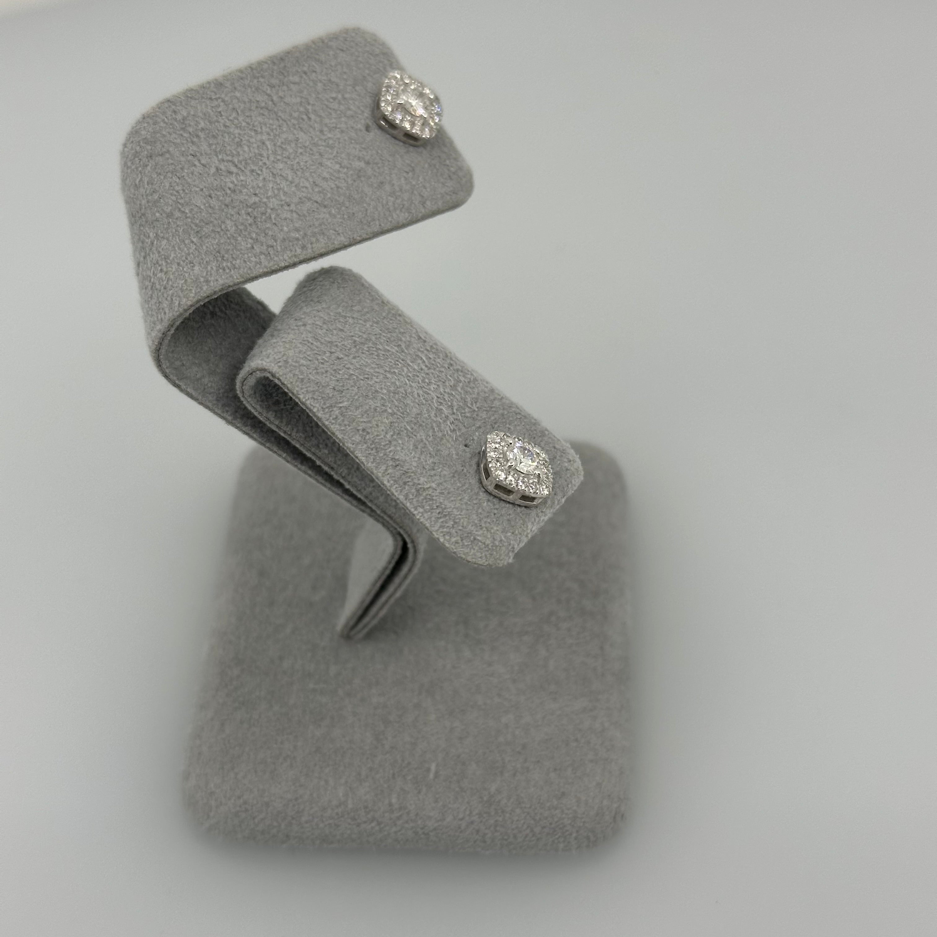 【アンシャンテ】〜ダイヤピアスD0.35ct×2前後 SQ K18YG/K18WG