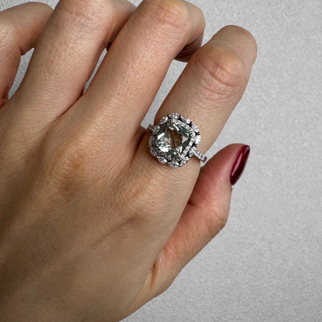 マドンナリリー］リング ライトアメジスト/グリーンアメジスト | A