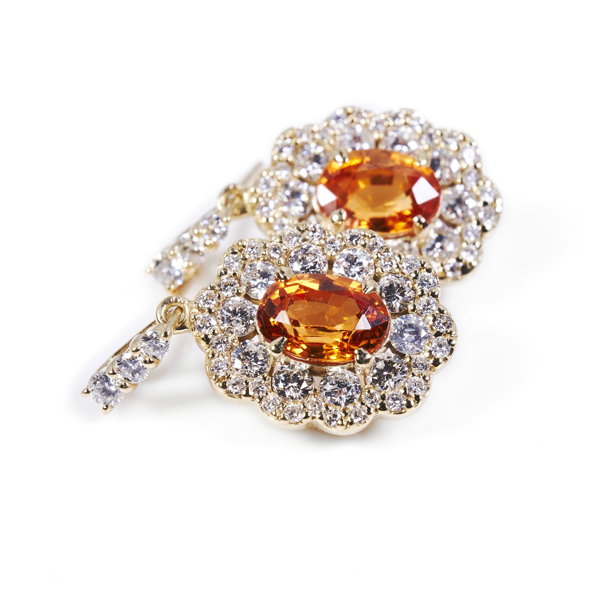 OVスペサタイトガーネットゴールドピアス #1｜A Jewelry Box 公式通販サイト