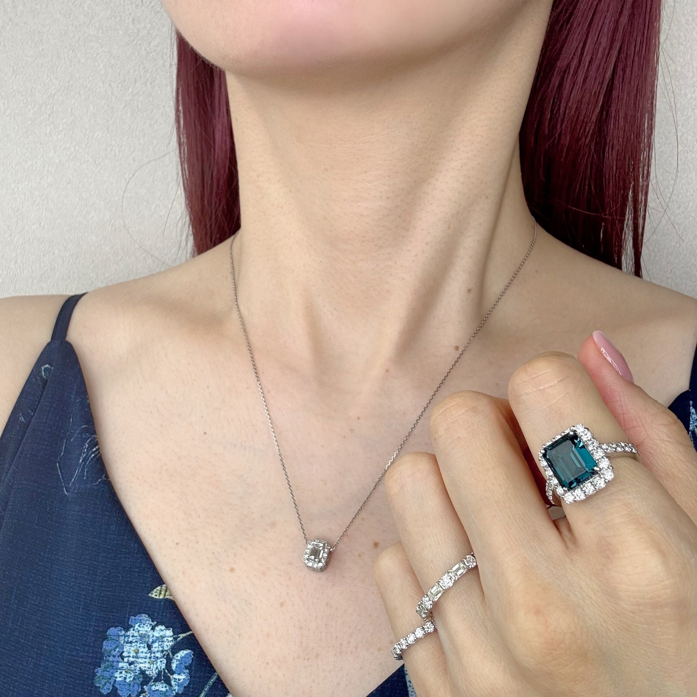 ［オデットの羽飾り］リング ロンドンブルートパーズ 5ct前後 SQ｜A Jewelry Box 公式通販サイト