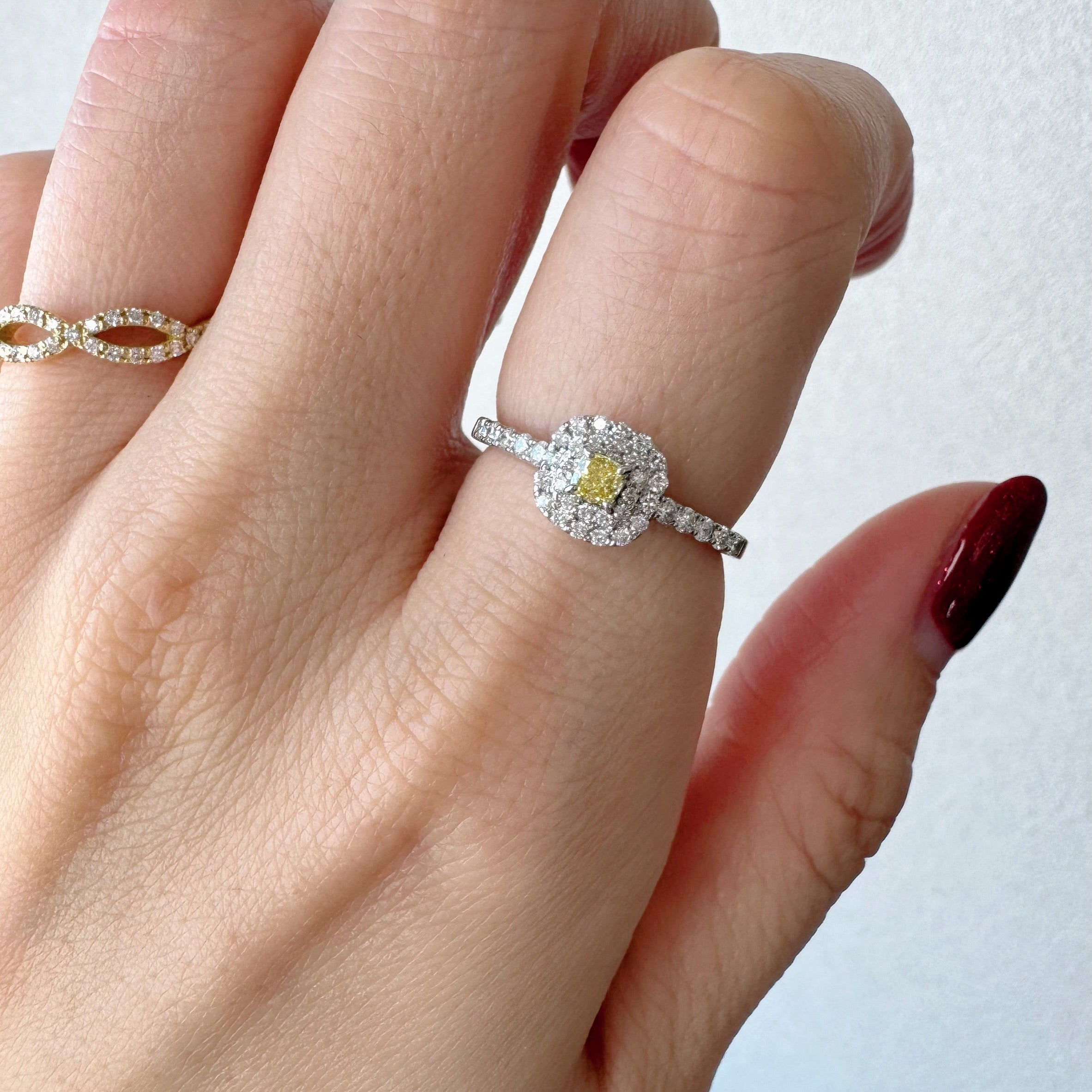 ［ジョーヌ］リング ファンシーインテンスイエローダイヤ SQ 0.13ct前後｜A Jewelry Box 公式通販サイト