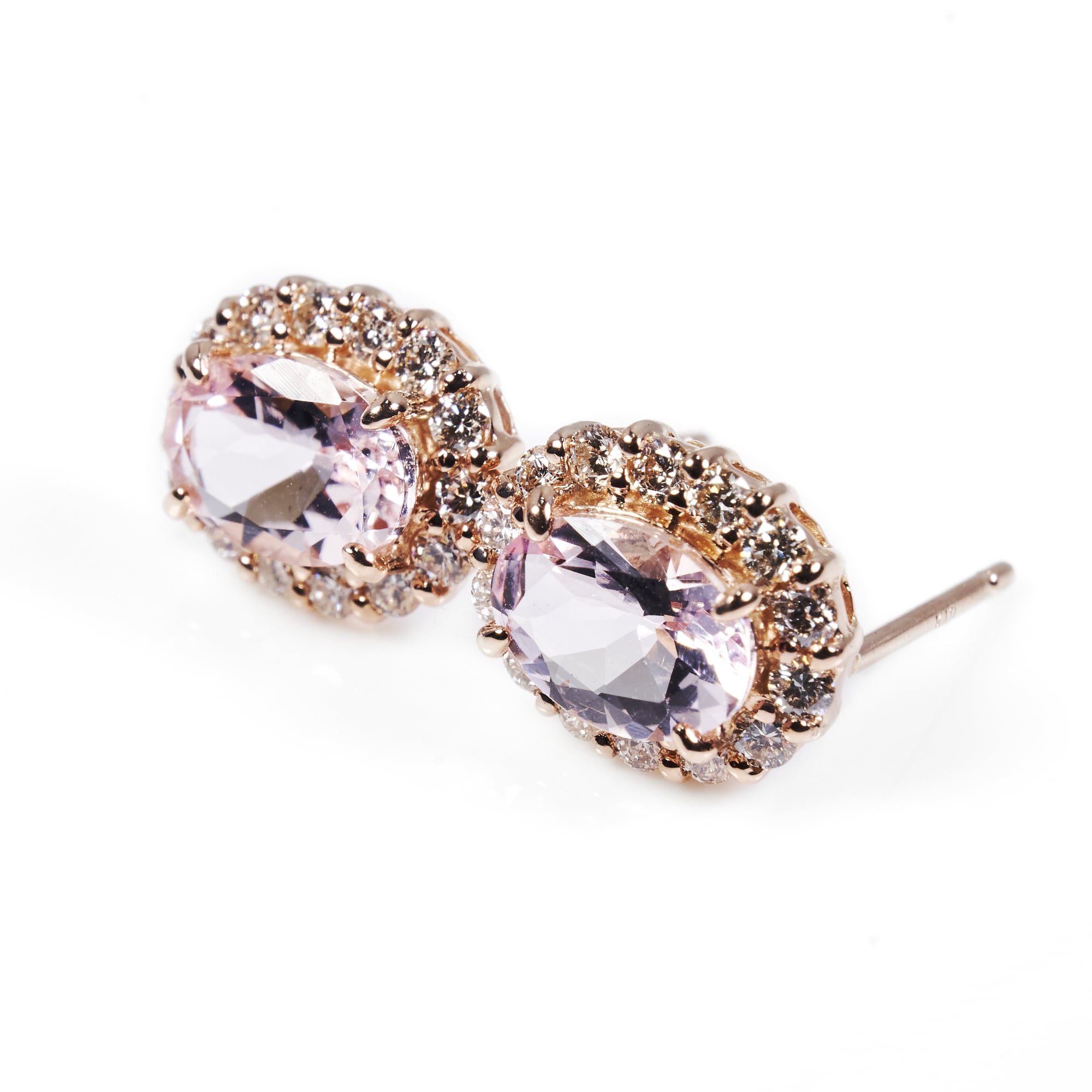 OVモルガナイトピンクゴールドピアス #2｜A Jewelry Box 公式通販サイト
