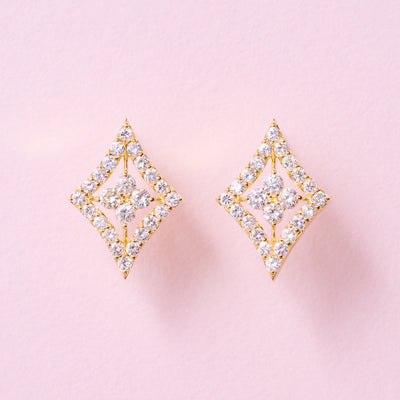 菱形ピアス　YG