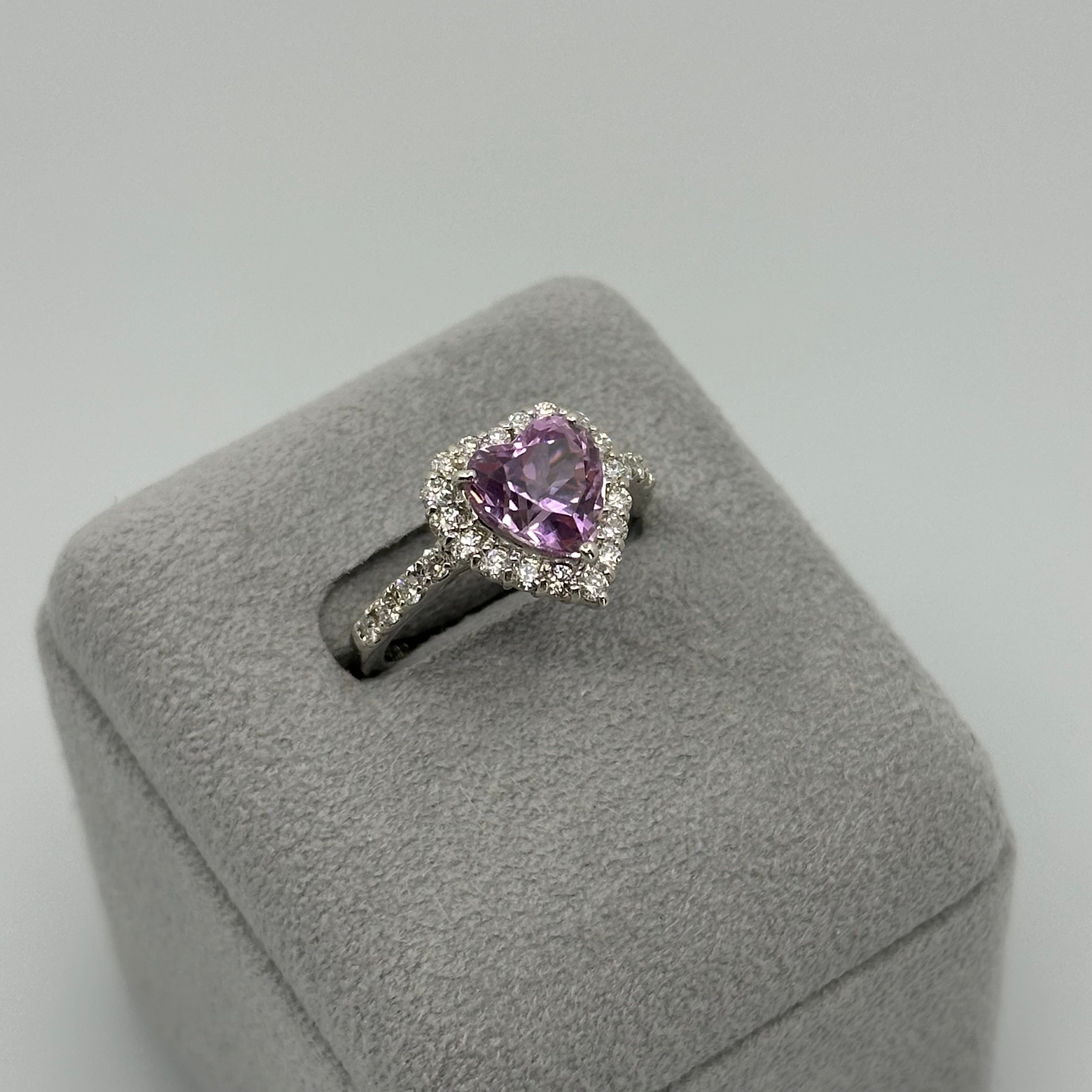 【新作3本限定/ライラック】リング クンツァイト 2.2ct HS PT｜A Jewelry Box 公式通販サイト