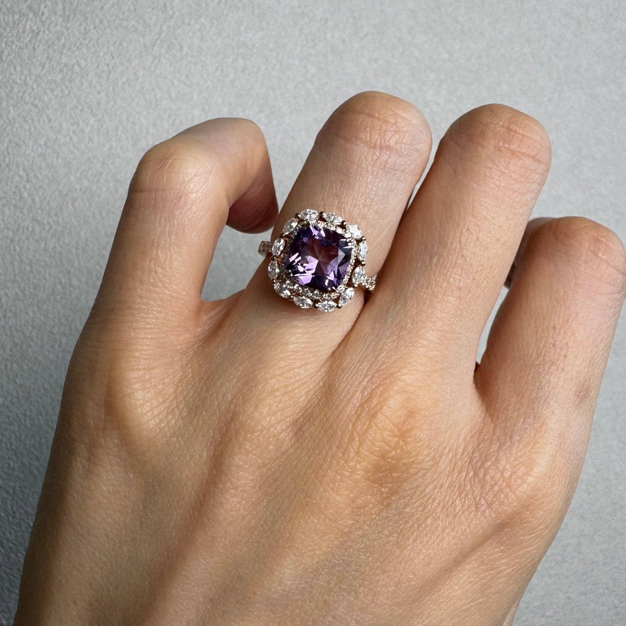 【マドンナリリー】リング ライトアメジスト/グリーンアメジスト｜A Jewelry Box 公式通販サイト