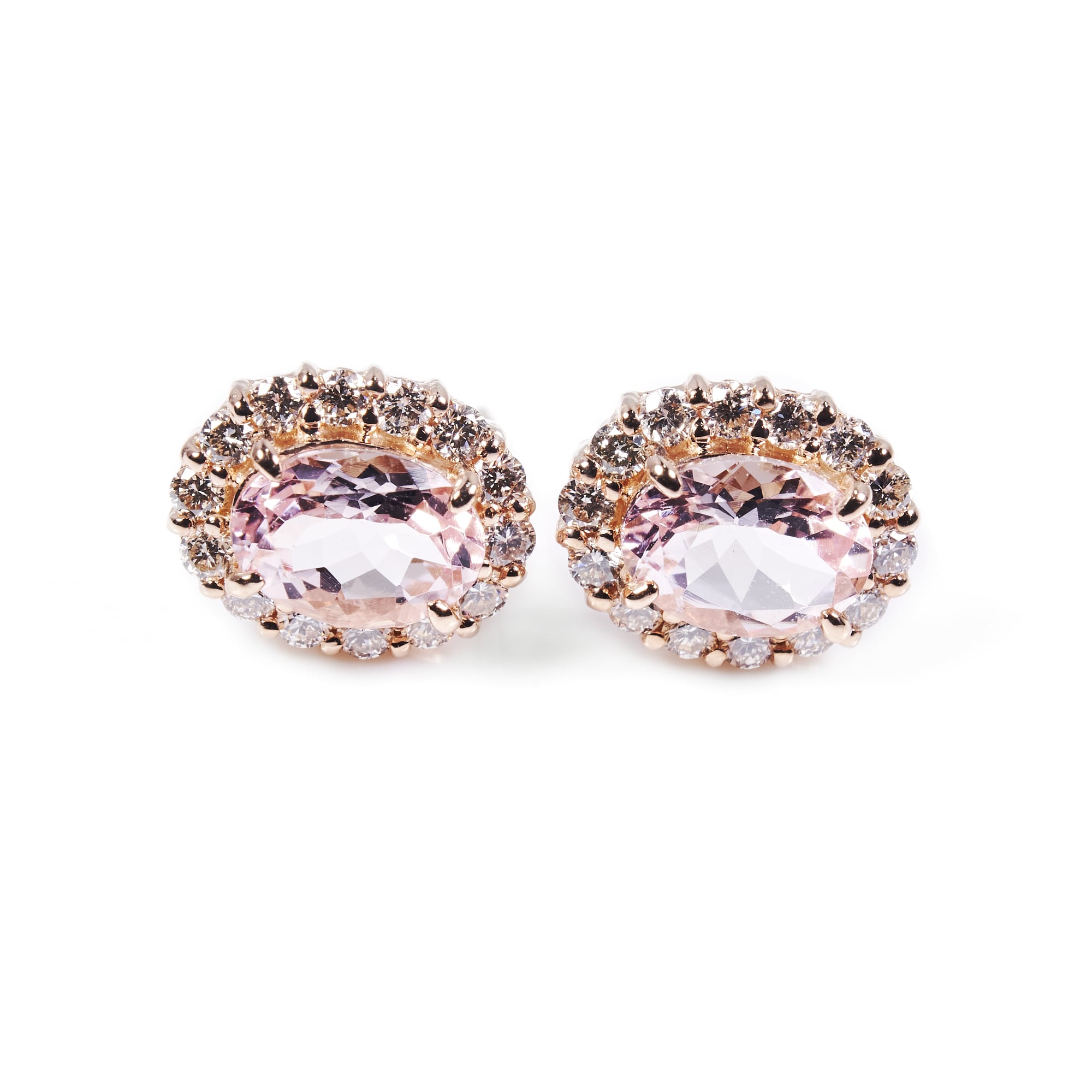OVモルガナイトピンクゴールドピアス #5｜A Jewelry Box 公式通販サイト