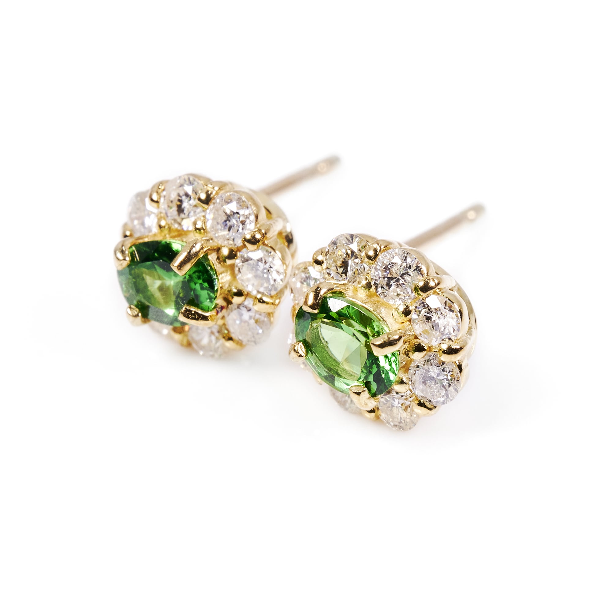 OVグリーンガーネットピアス #1 | A Jewelry Box公式サイト