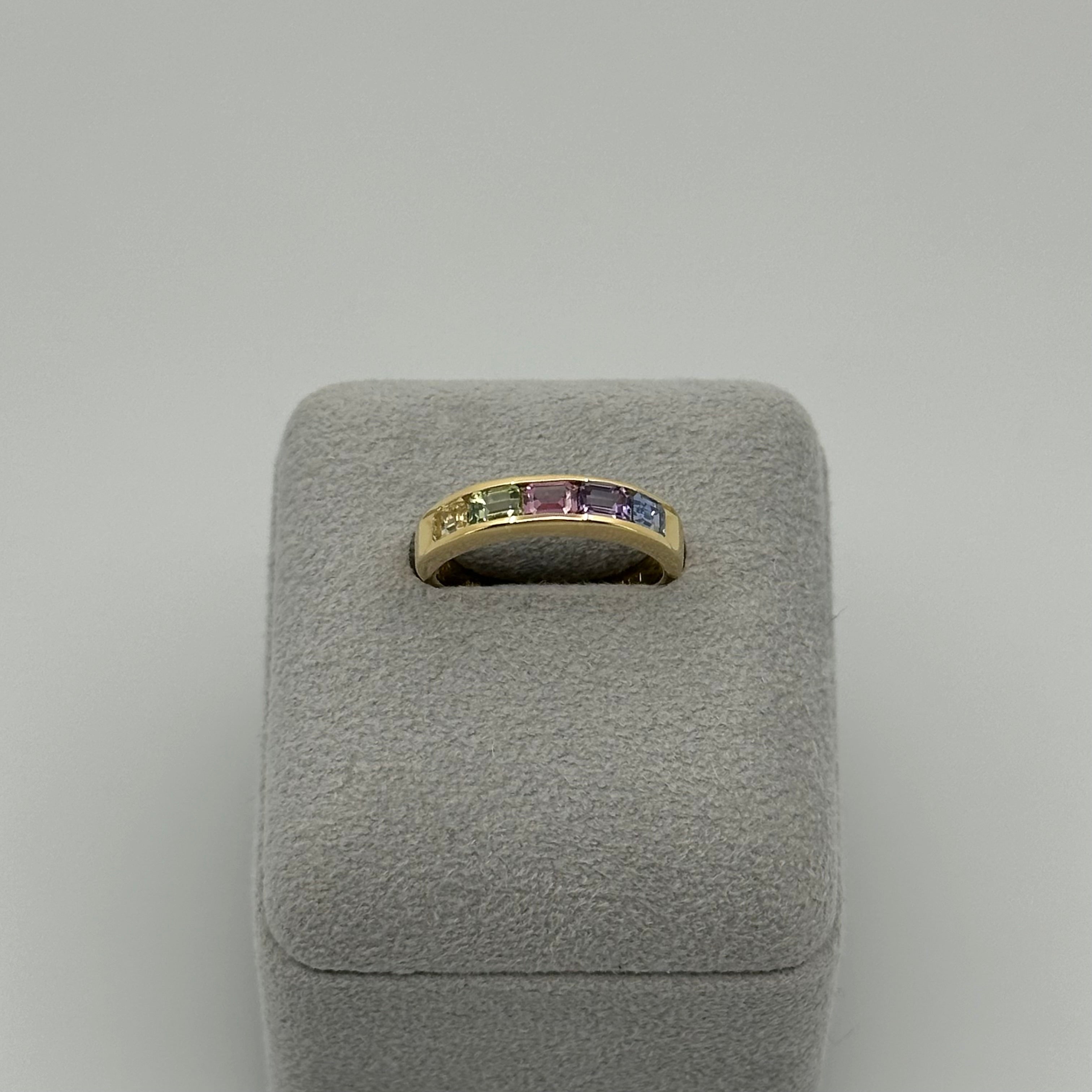 ［個数限定/アルカンシェル］リング ファンシーサファイア 1.3ct YG｜A Jewelry Box 公式通販サイト