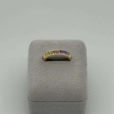 ［個数限定/アルカンシェル］リング ファンシーサファイア 1.3ct YG