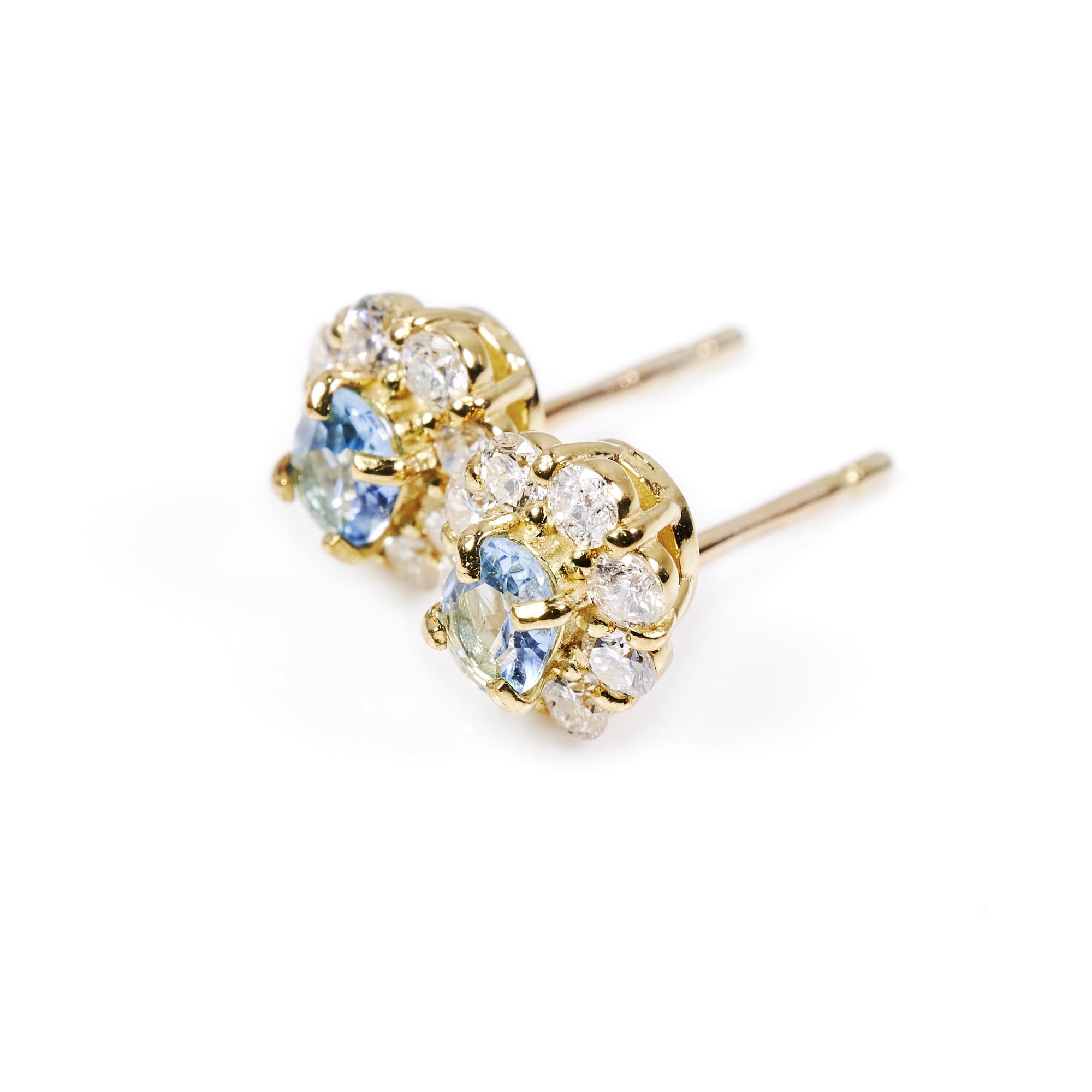 OVアクアマリンゴールドピアス #1｜A Jewelry Box 公式通販サイト