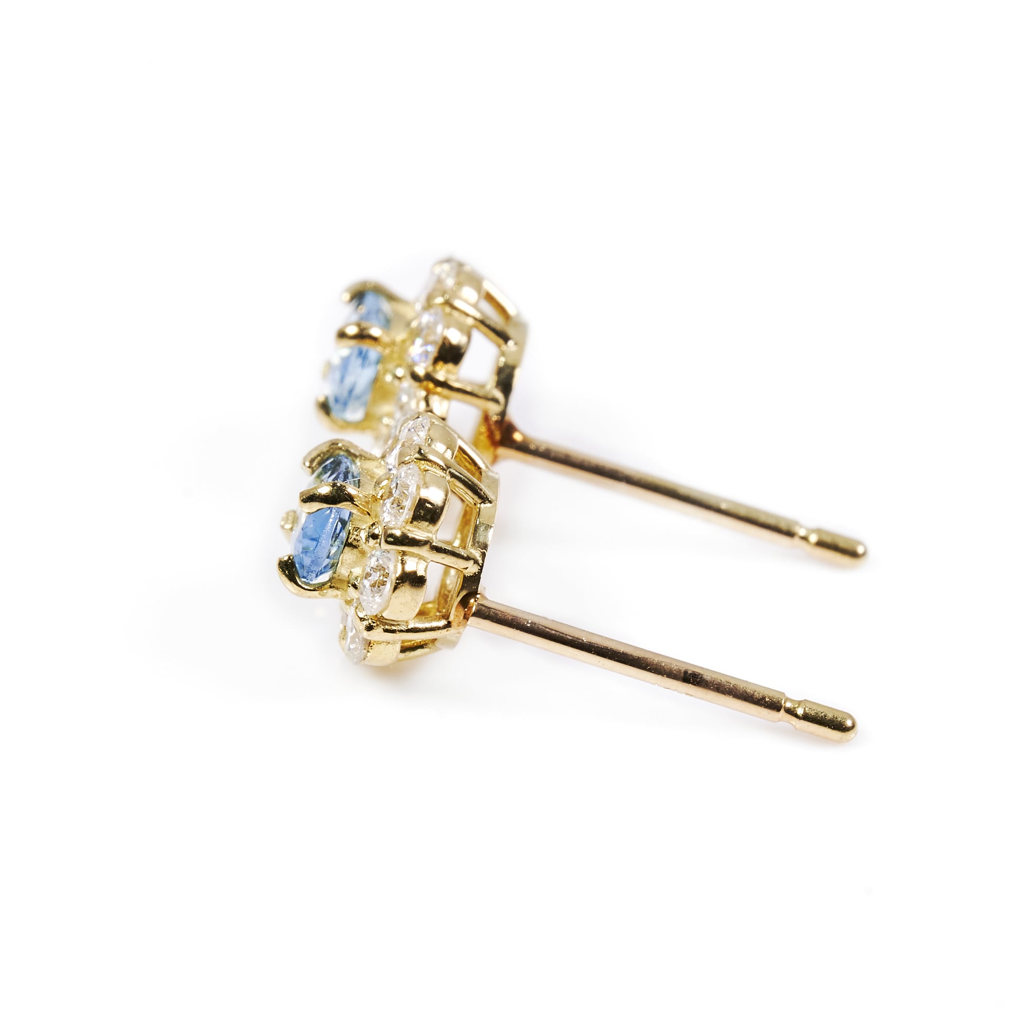 OVアクアマリンゴールドピアス #2｜A Jewelry Box 公式通販サイト