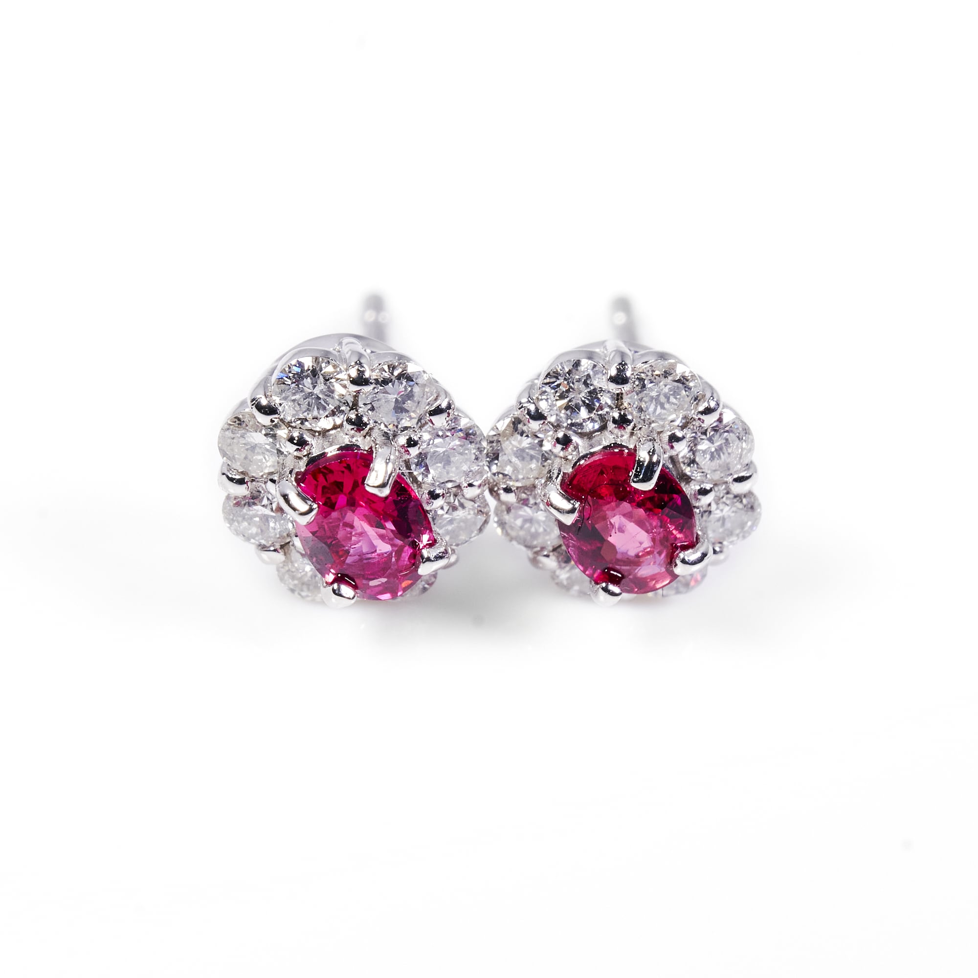 OVルビープラチナピアス #4｜A Jewelry Box 公式通販サイト