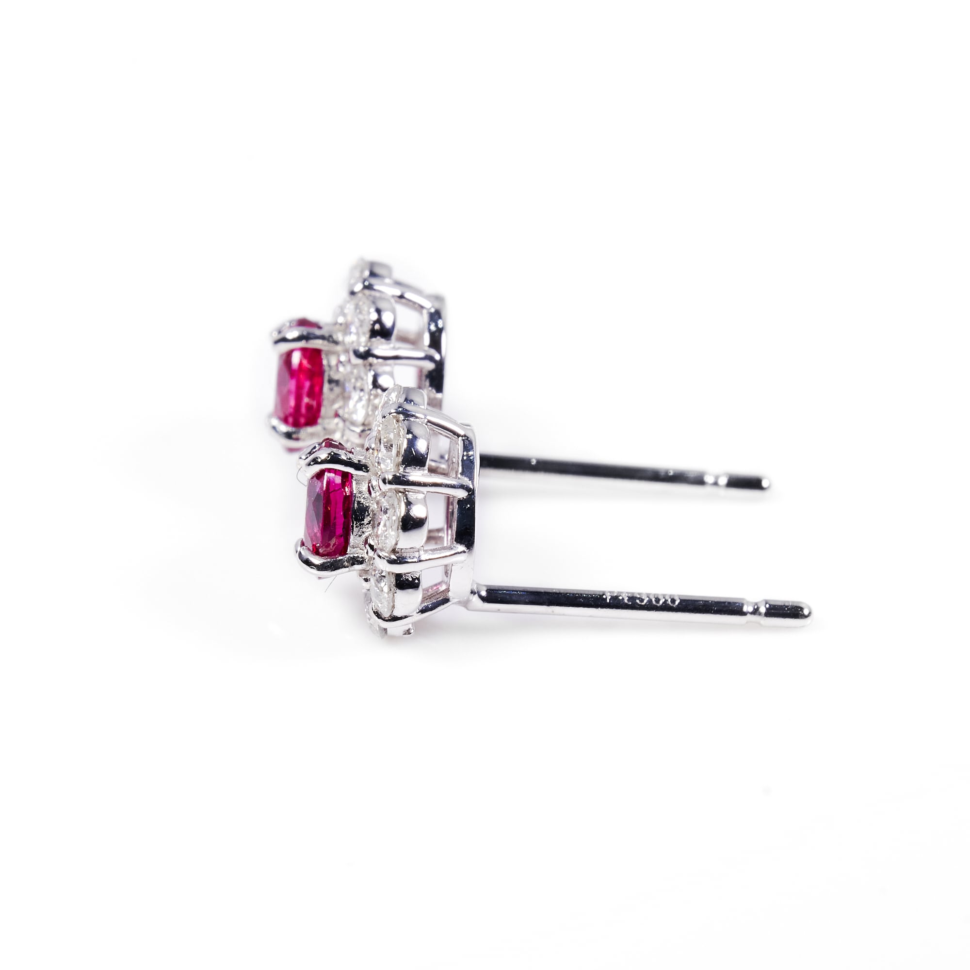 OVルビープラチナピアス #4｜A Jewelry Box 公式通販サイト