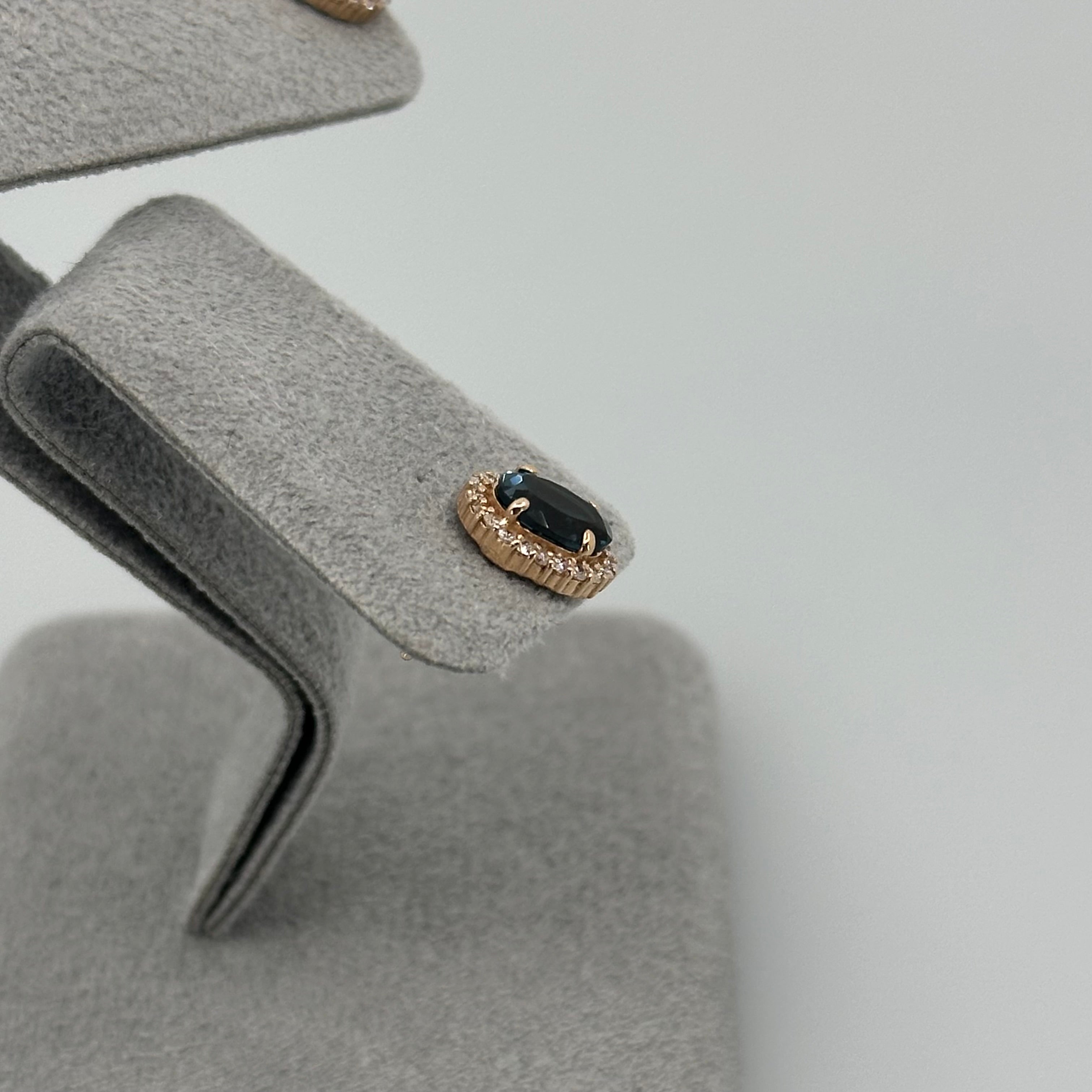 ［新作/個数限定/ミスト］ピアス　ロンドンブルートパーズ/モルガナイト