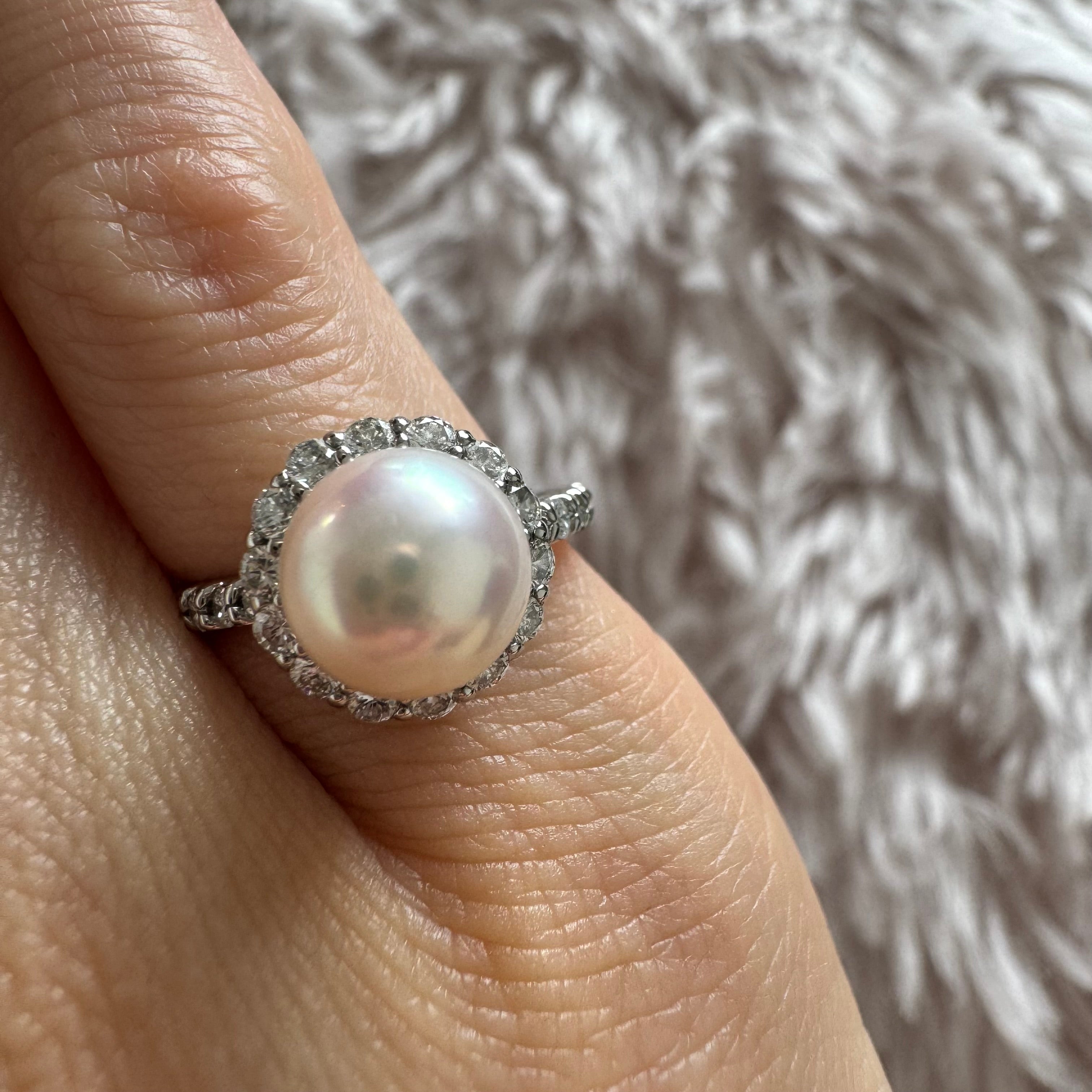 ［キャサリン妃巻き］リング あこや真珠8mm｜A Jewelry Box 公式通販サイト