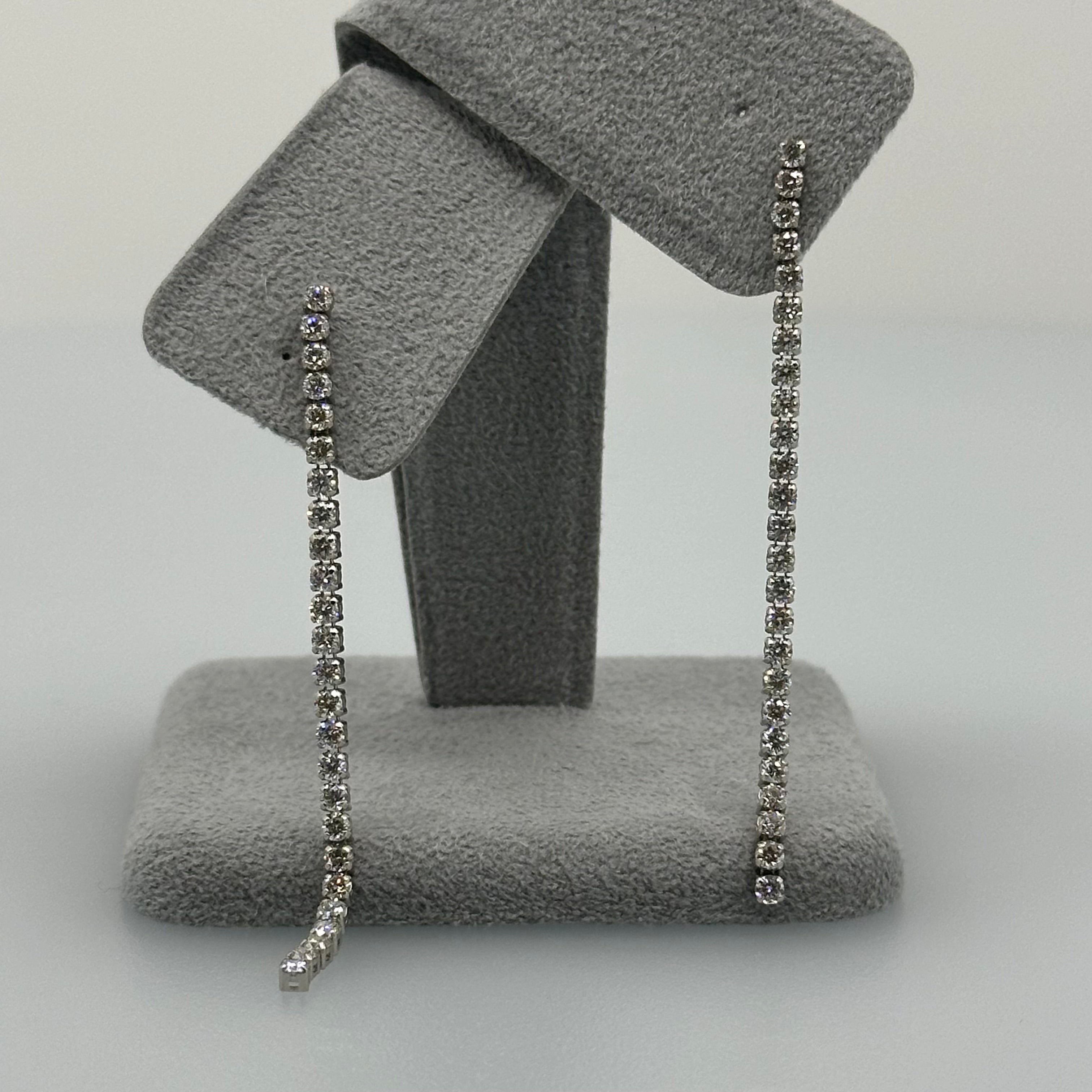 ［一点物/エタンスレ]ピアス ダイヤ ロング 1ct前後×2｜A Jewelry Box 公式通販サイト