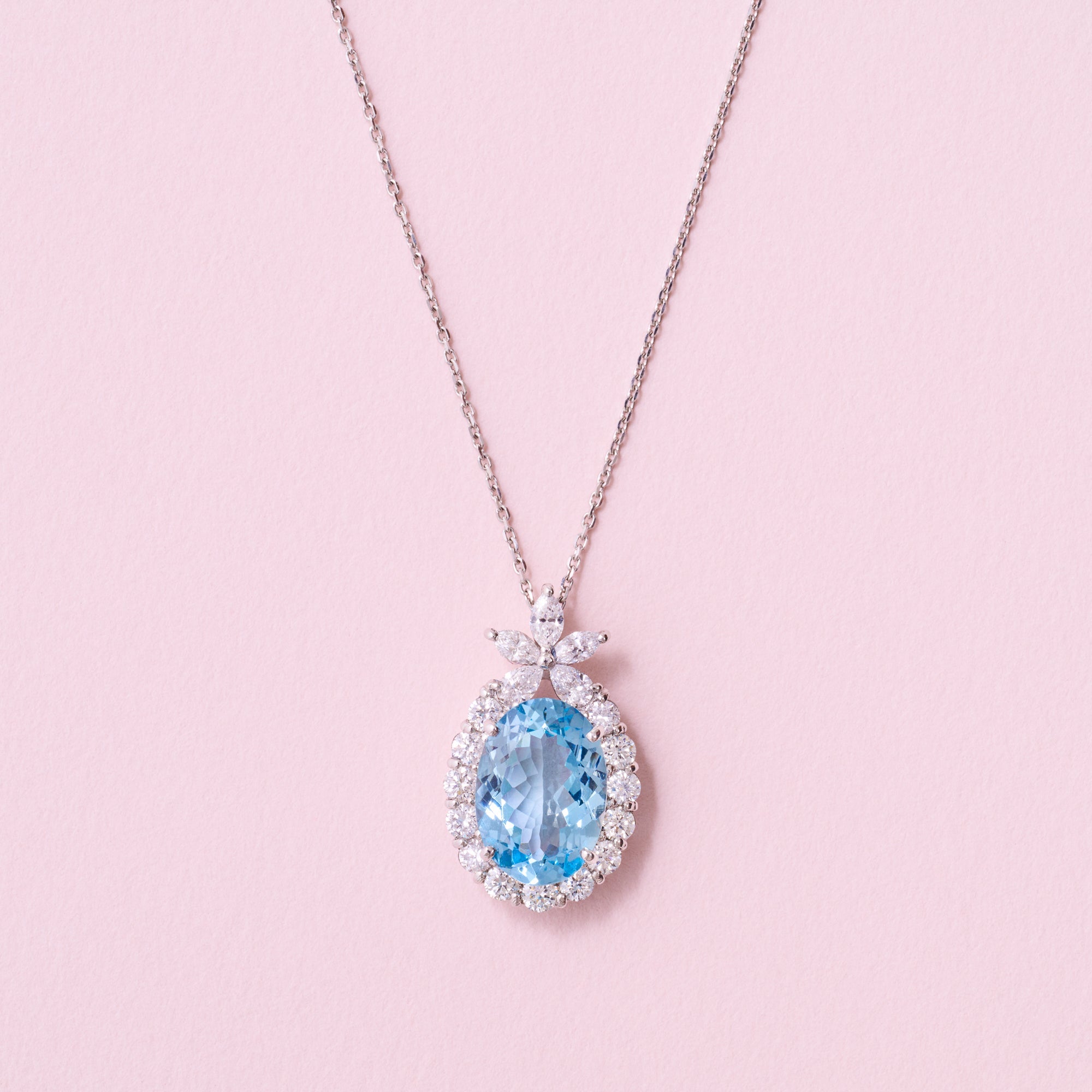 ［パイナップル物語］ネックレス アクアマリン 2.4ct OV｜A Jewelry Box 公式通販サイト