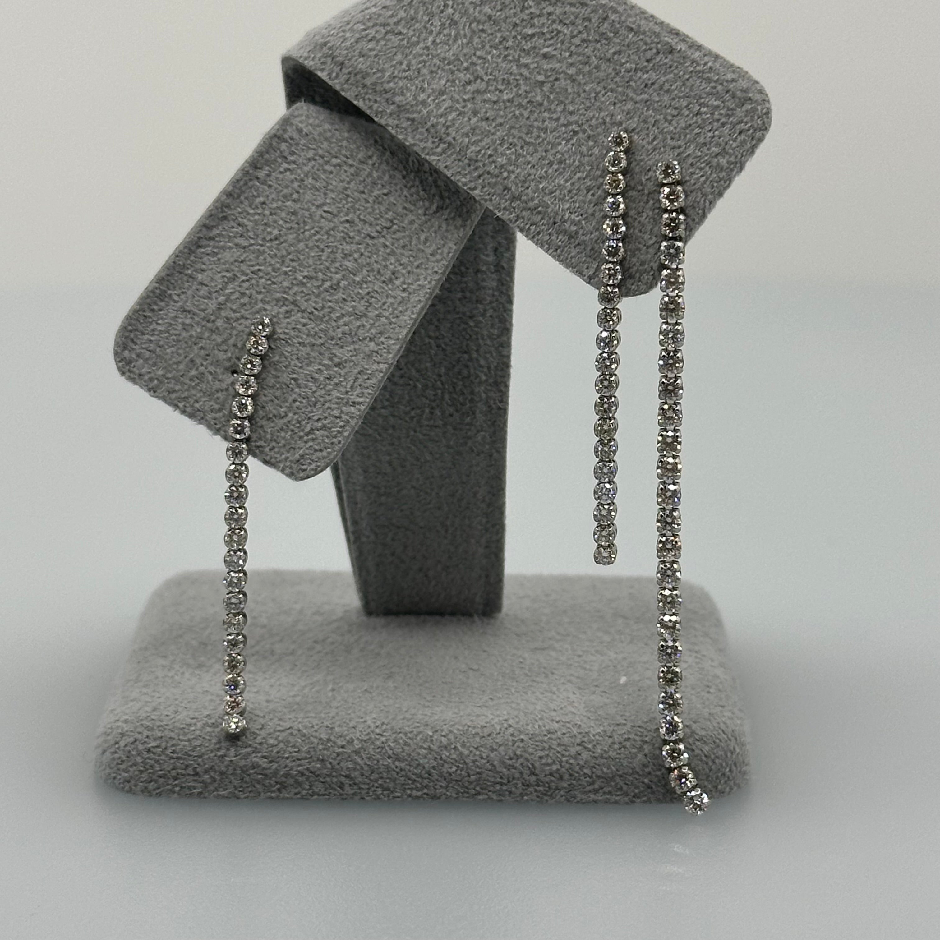 ［一点物/エタンスレ]ピアス ダイヤ ロング 1ct前後×2｜A Jewelry Box 公式通販サイト