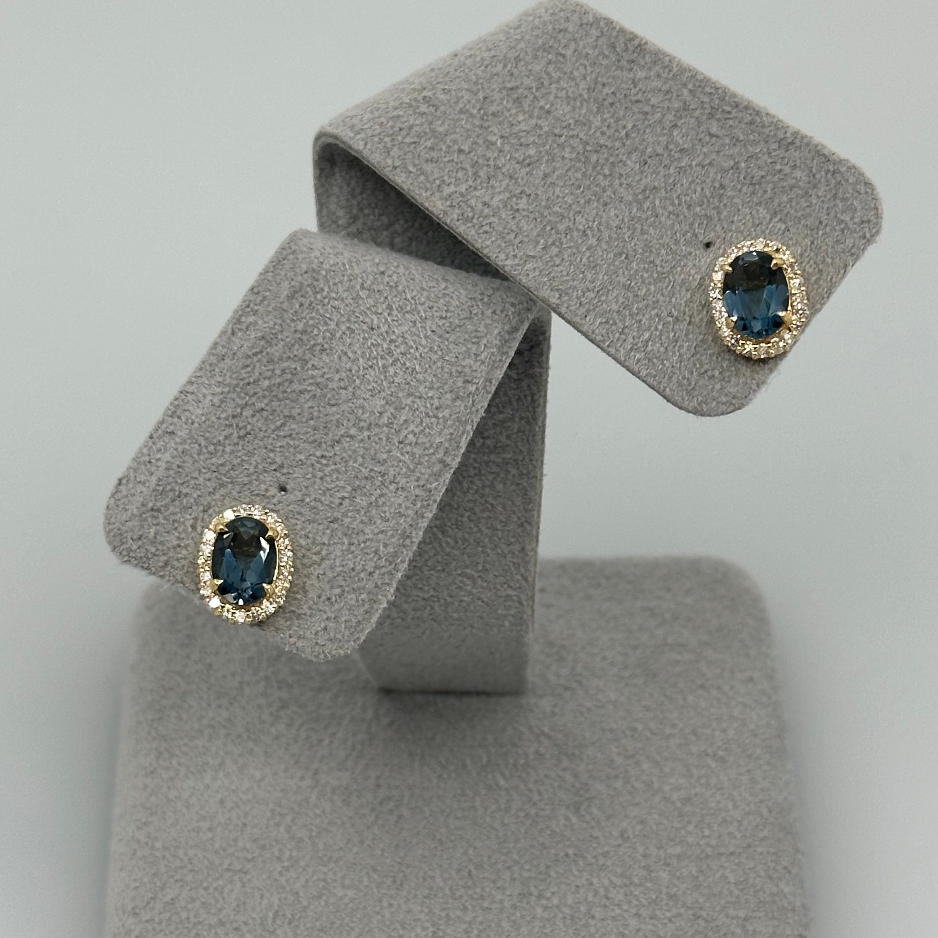 ［新作/個数限定/ミスト］ピアス　ロンドンブルートパーズ/モルガナイト