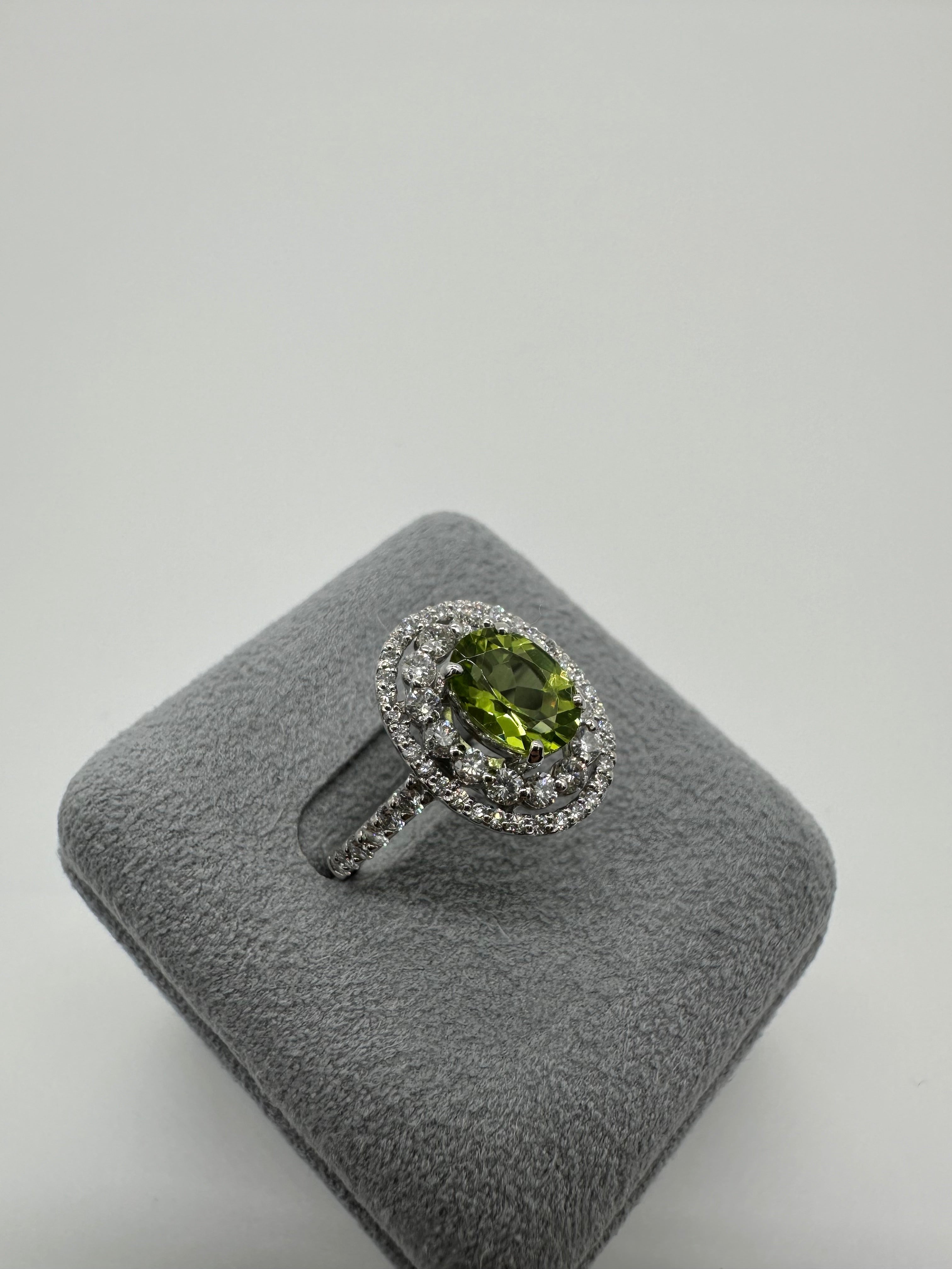 ソレイユ ペリドット 中石1ct前後 OV リング｜A Jewelry Box 公式通販サイト