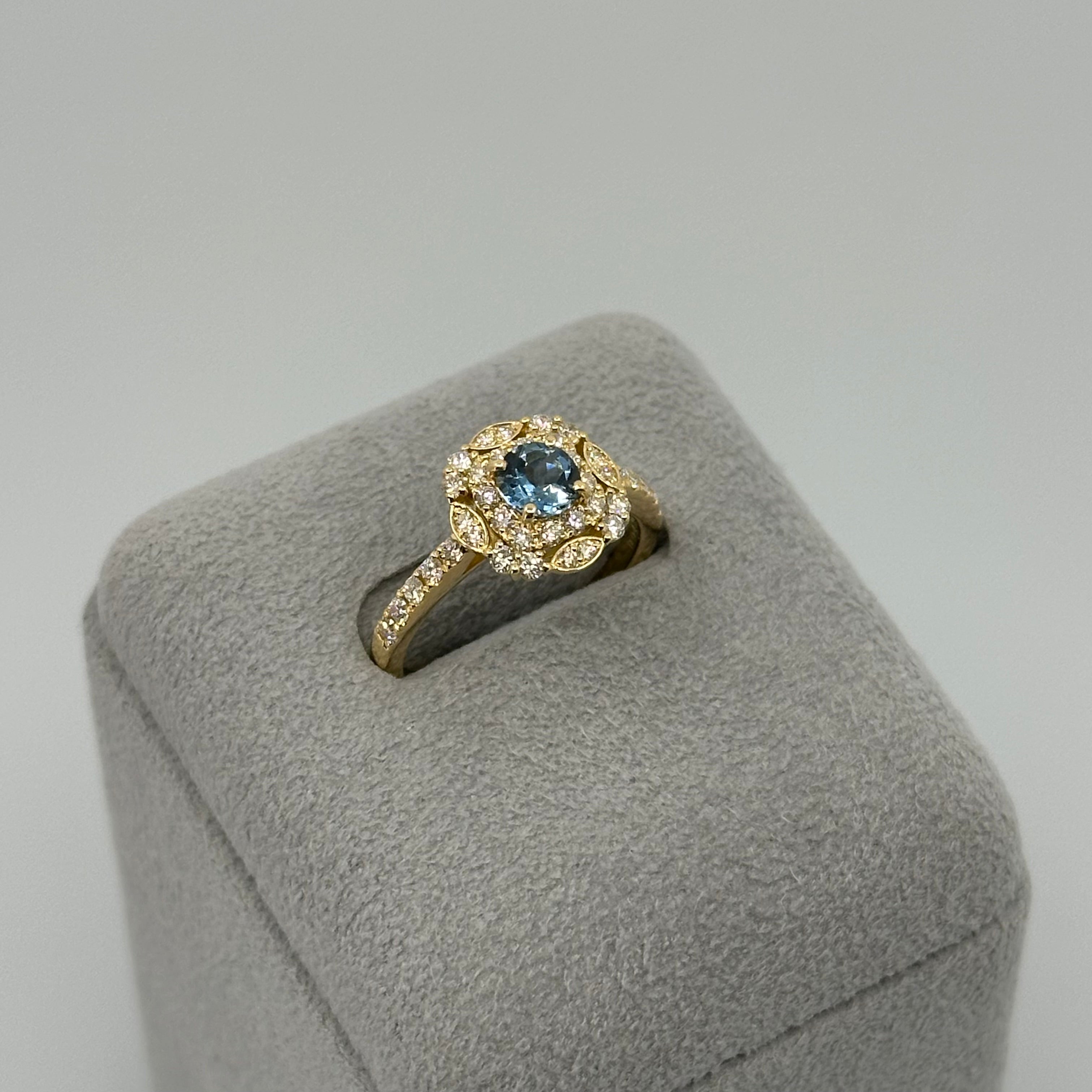 [新作/個数限定カテドラル] リング アクアマリン サンタマリアカラー