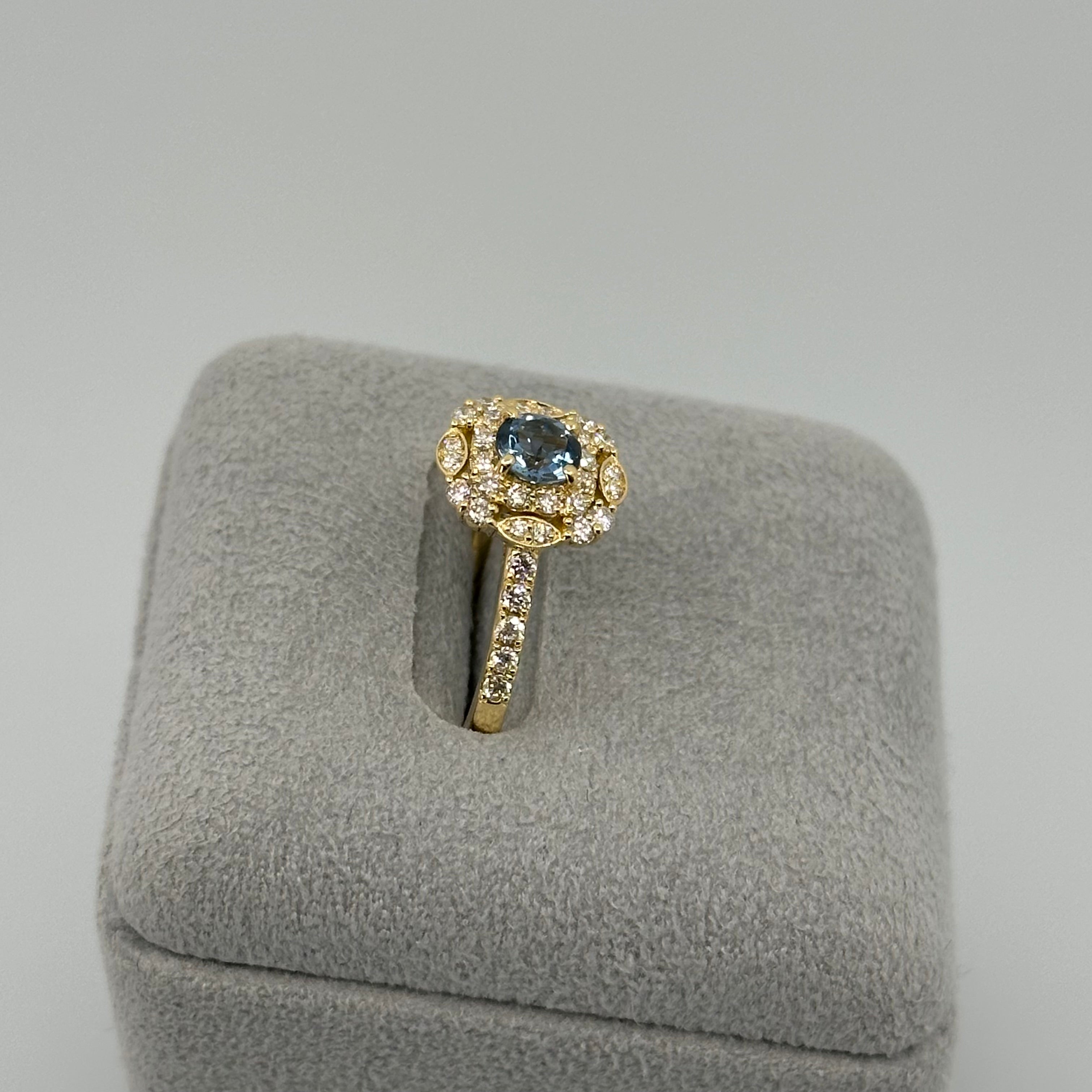 [新作/個数限定カテドラル] リング アクアマリン サンタマリアカラー