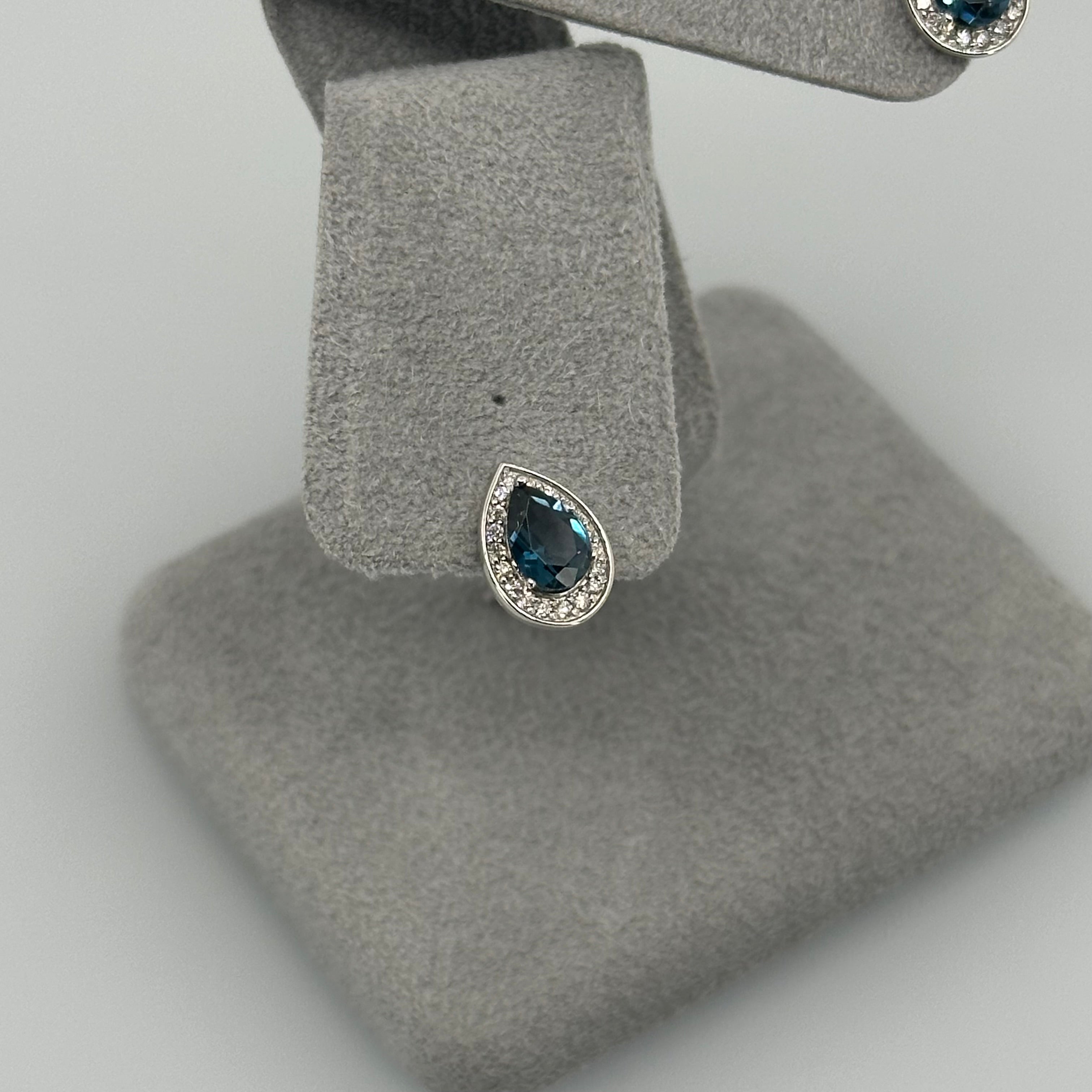 ［新作/個数限定/ピュアライン］ピアス　ロンドンブルートパーズ　