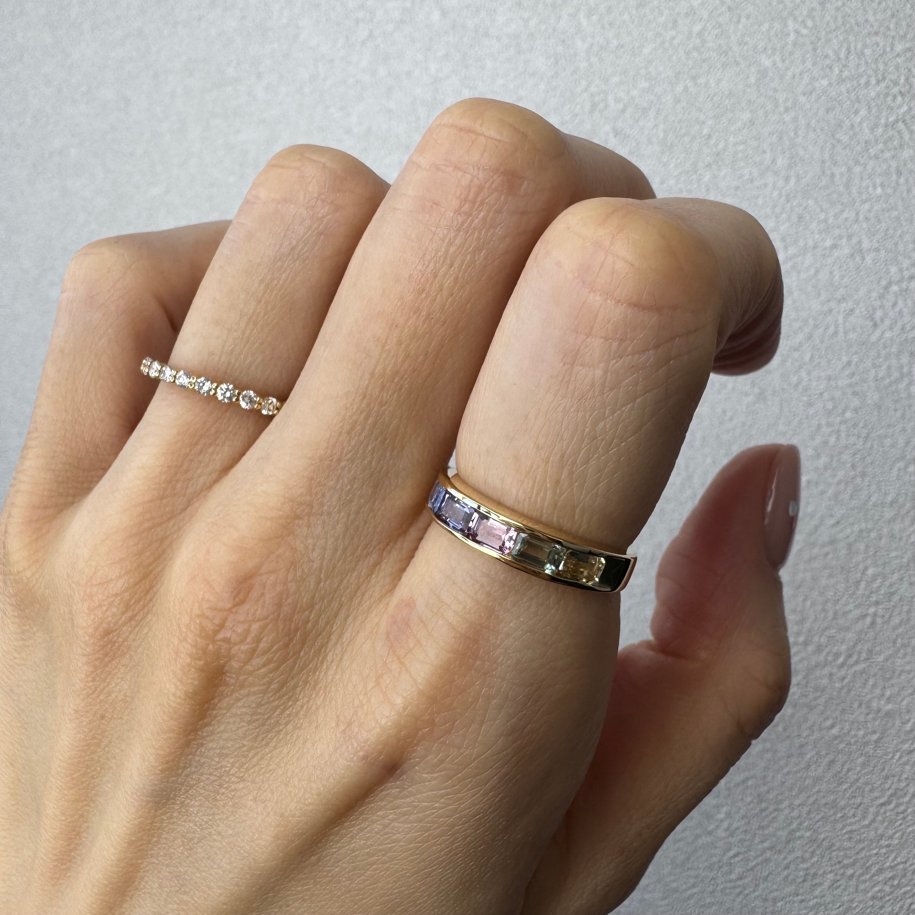 ［個数限定/アルカンシェル］リング ファンシーサファイア 1.3ct YG｜A Jewelry Box 公式通販サイト