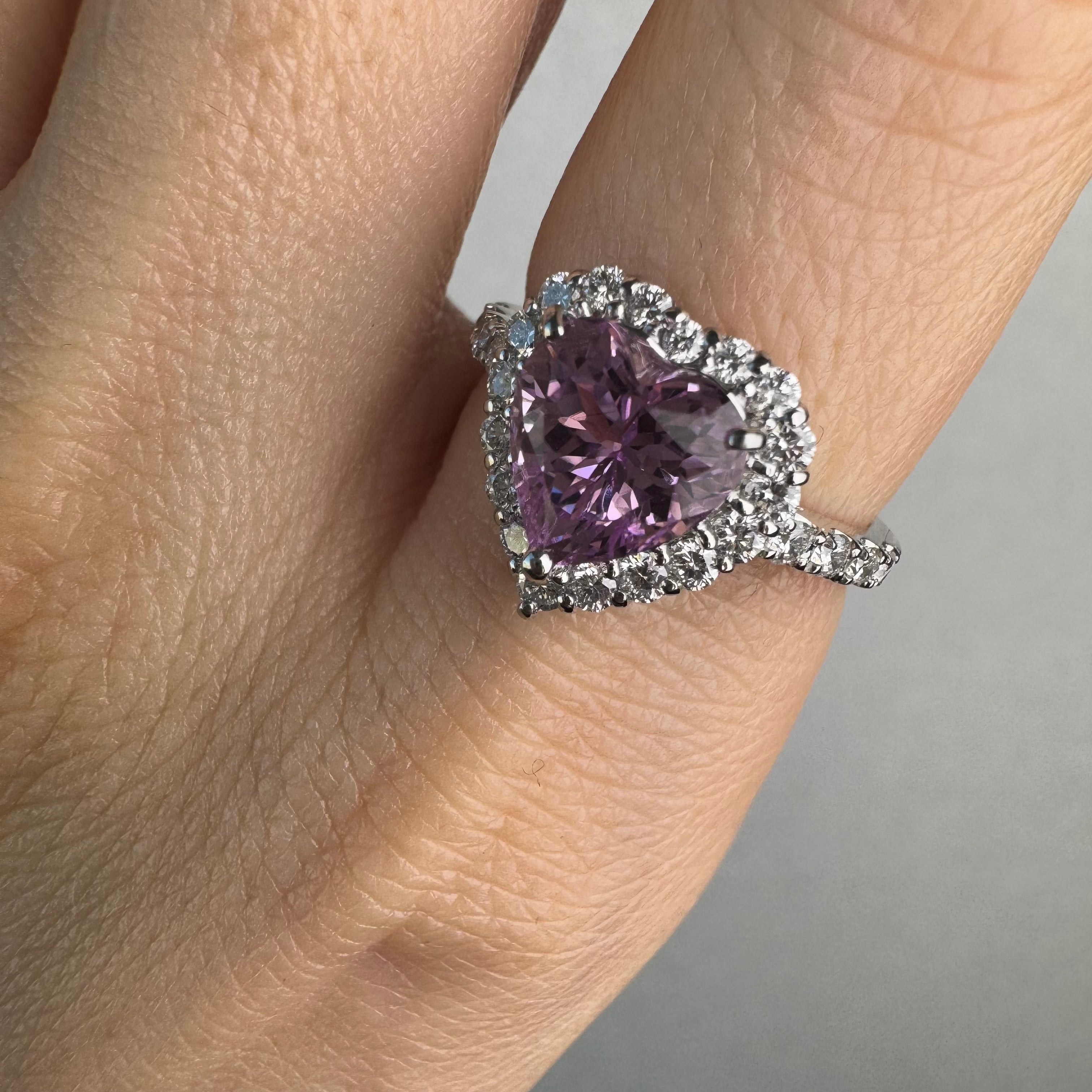 【新作3本限定/ライラック】リング クンツァイト 2.2ct HS PT｜A Jewelry Box 公式通販サイト