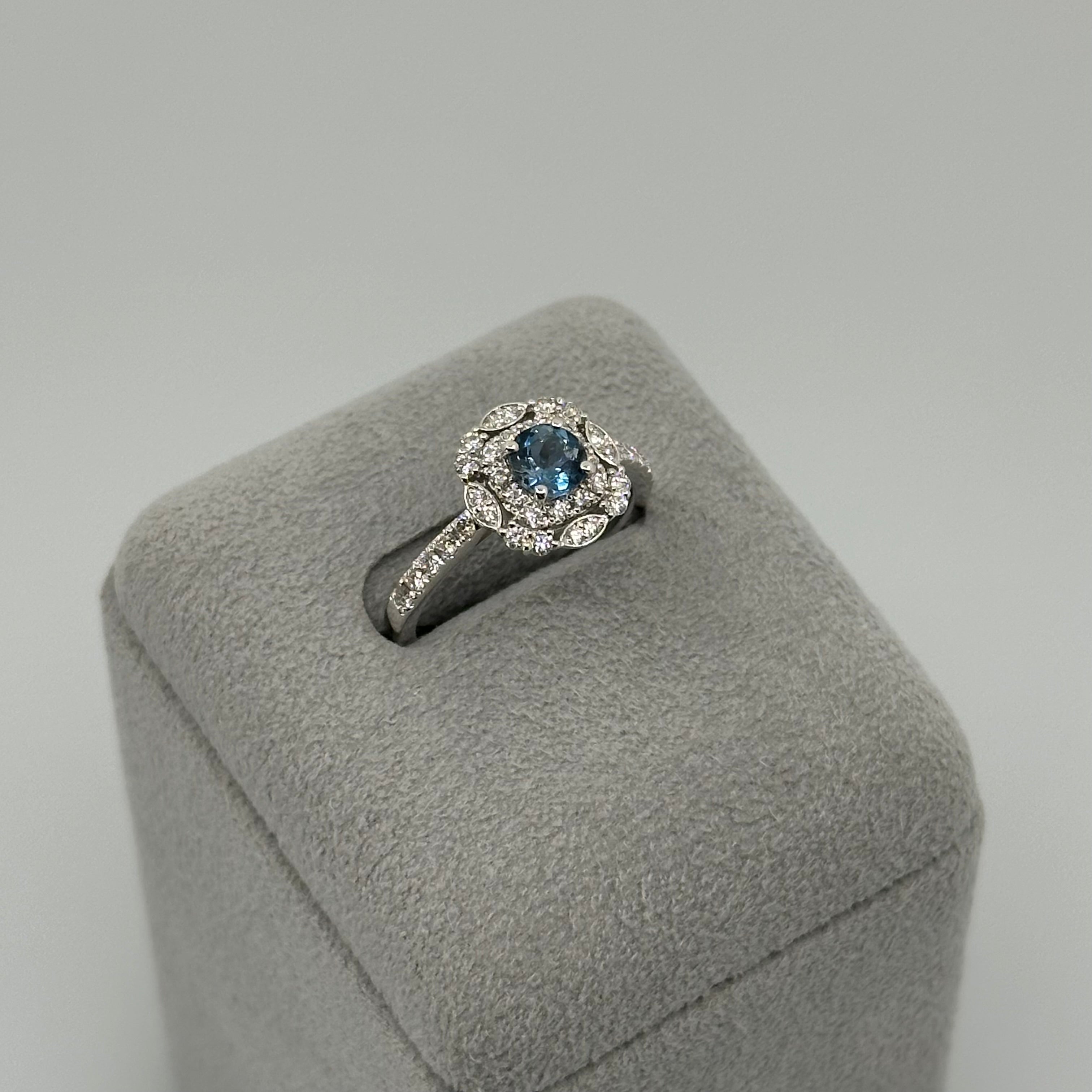 [新作/個数限定カテドラル] リング アクアマリン サンタマリアカラー