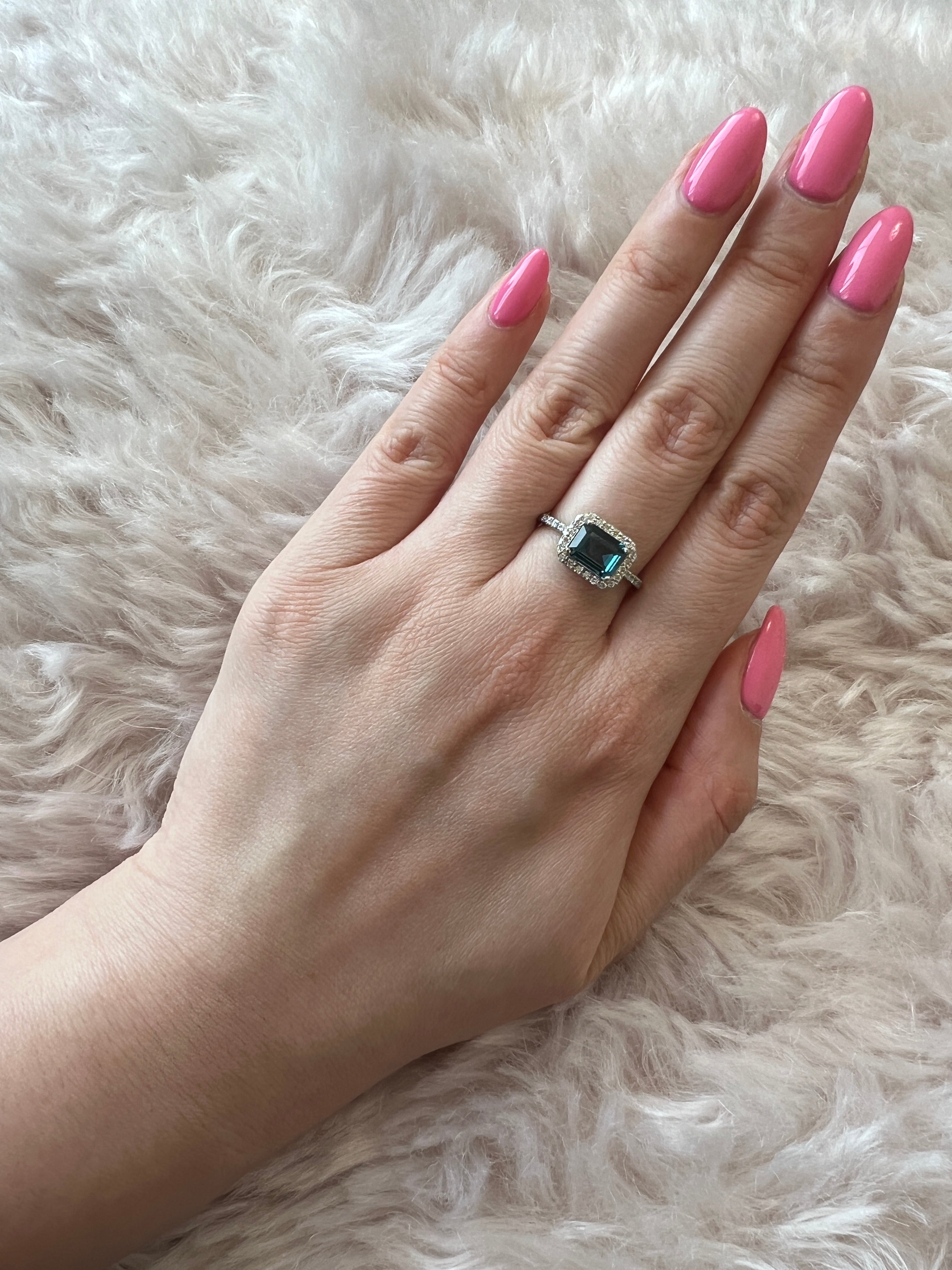 [ベイビーマドンナ]リング ペリドット/ロンドンブルートパーズ