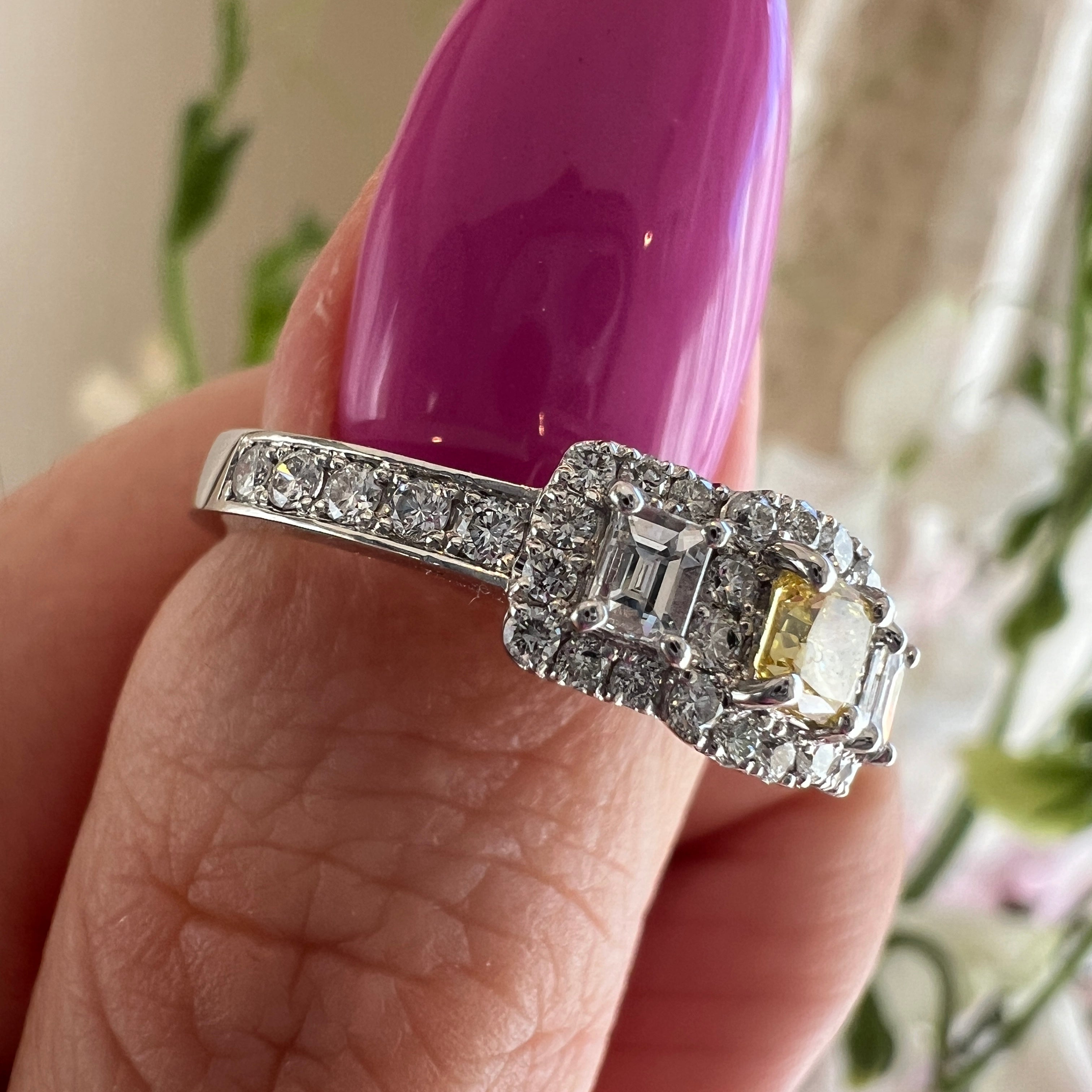 FIY SI1 CGL EM イエローダイヤ リング　PT｜A Jewelry Box 公式通販サイト