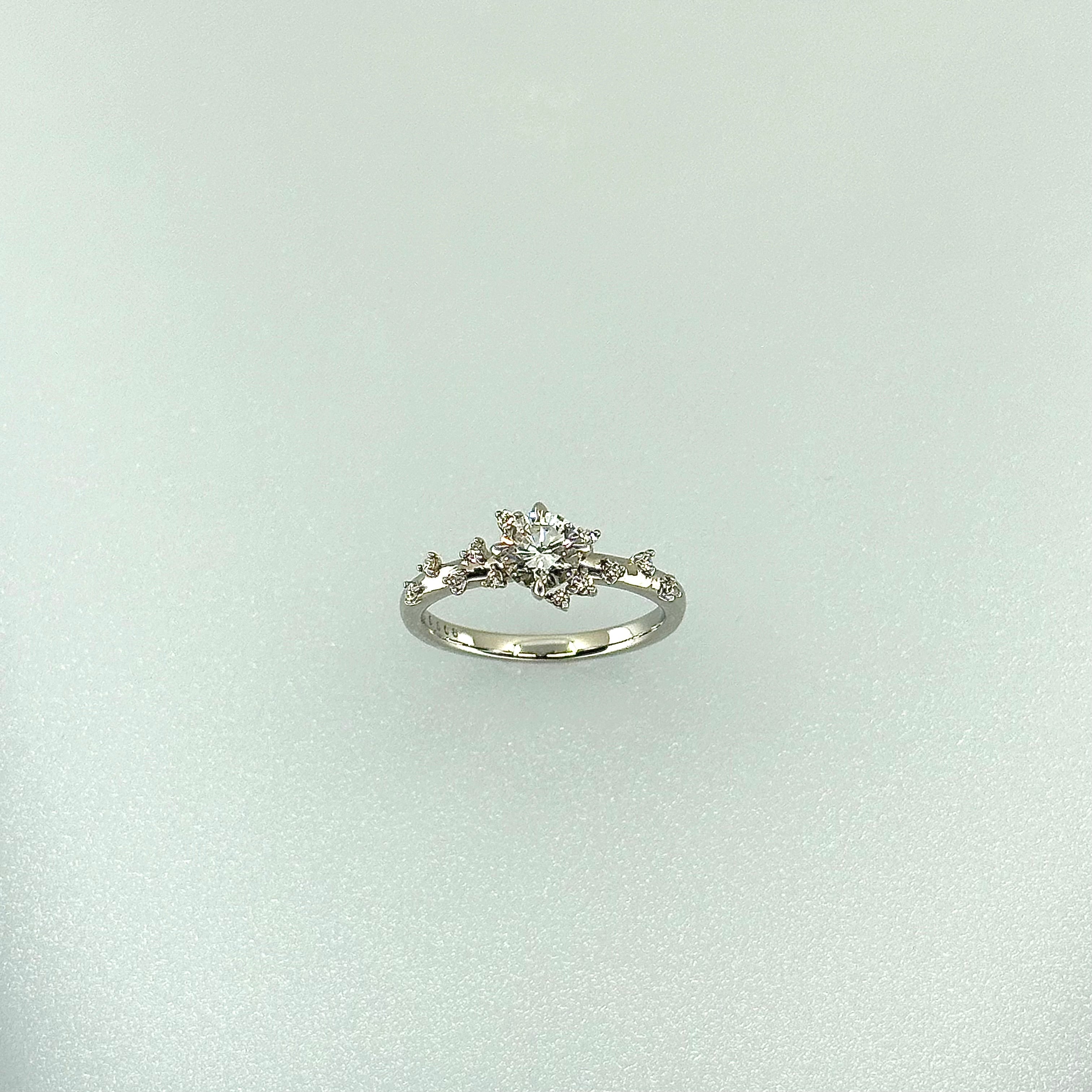 【プリコ】リング ダイヤ中石0.5ct RO〜SI G CGL｜A Jewelry Box 公式通販サイト