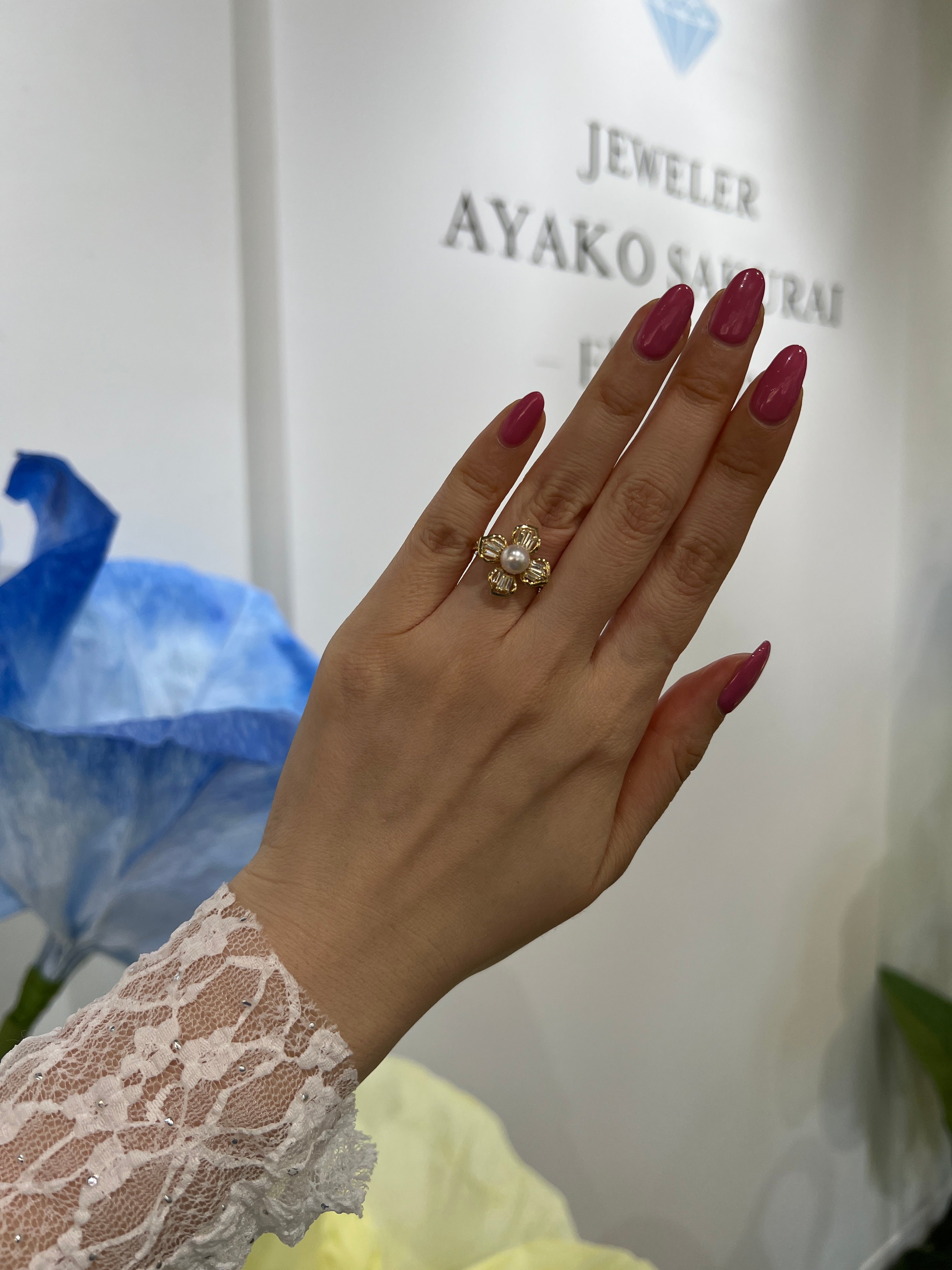 ［ポプリン］リング あこや6ミリ｜A Jewelry Box 公式通販サイト