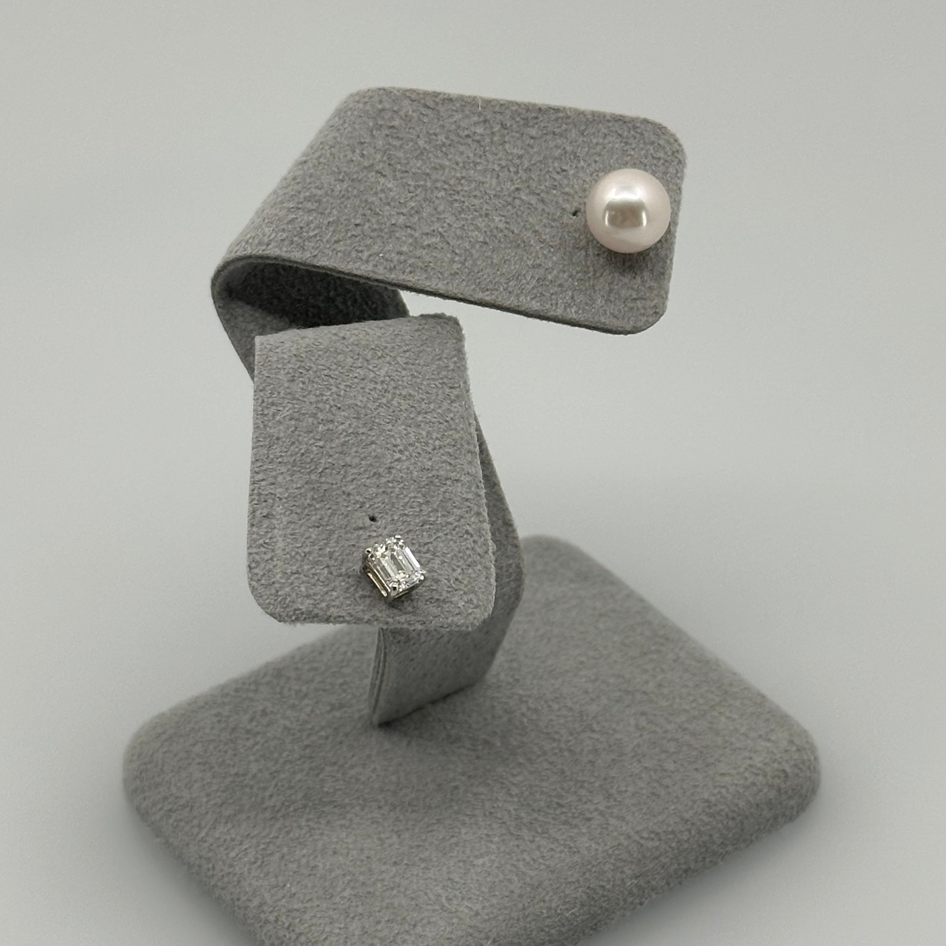 ［ひとつふたつ/PR/OV/HS/EM/PS］ピアス ダイヤ あこや真珠8mm｜A Jewelry Box 公式通販サイト