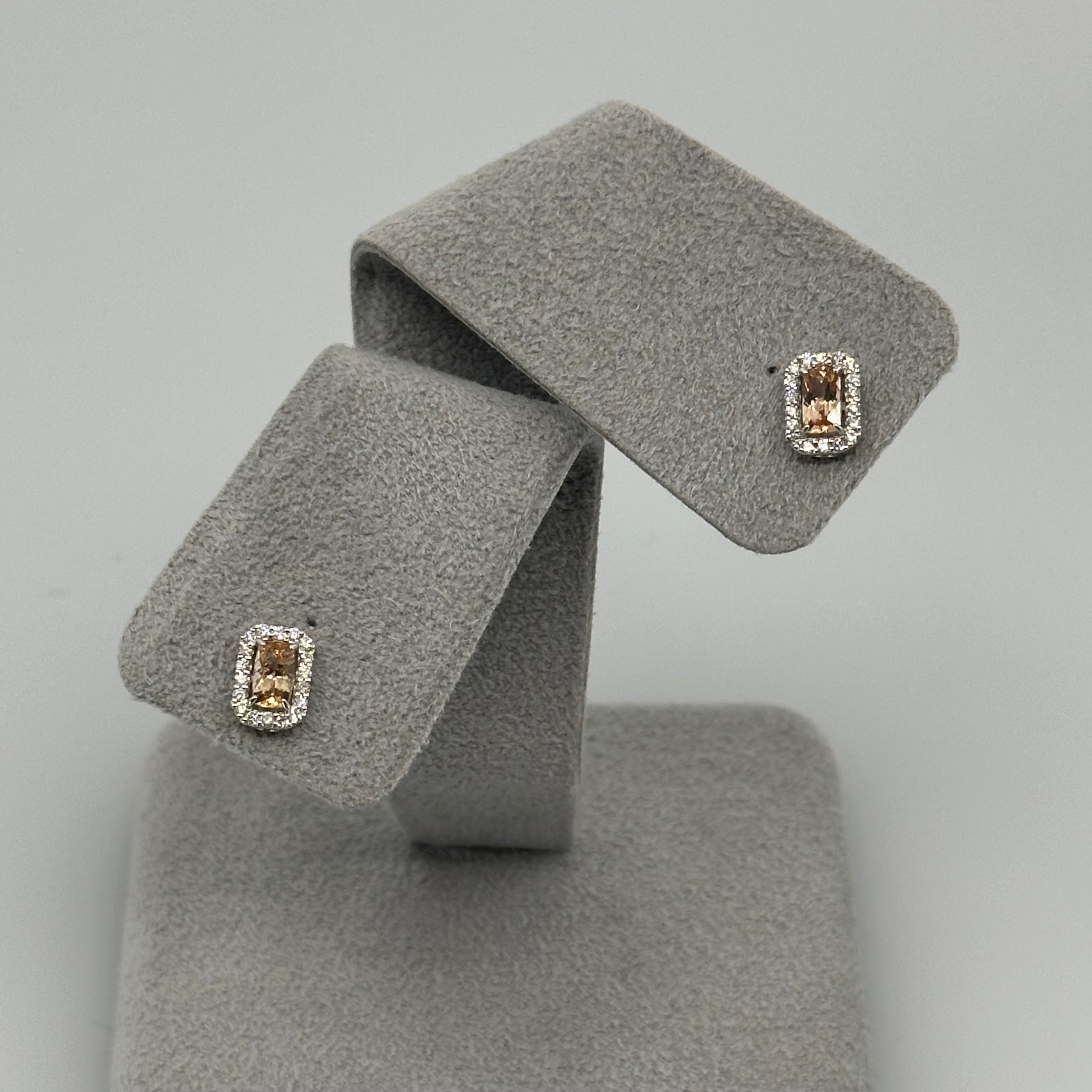 ［新作/2点限定/ミスト］ピアス　インペリアルトパーズ　SQ