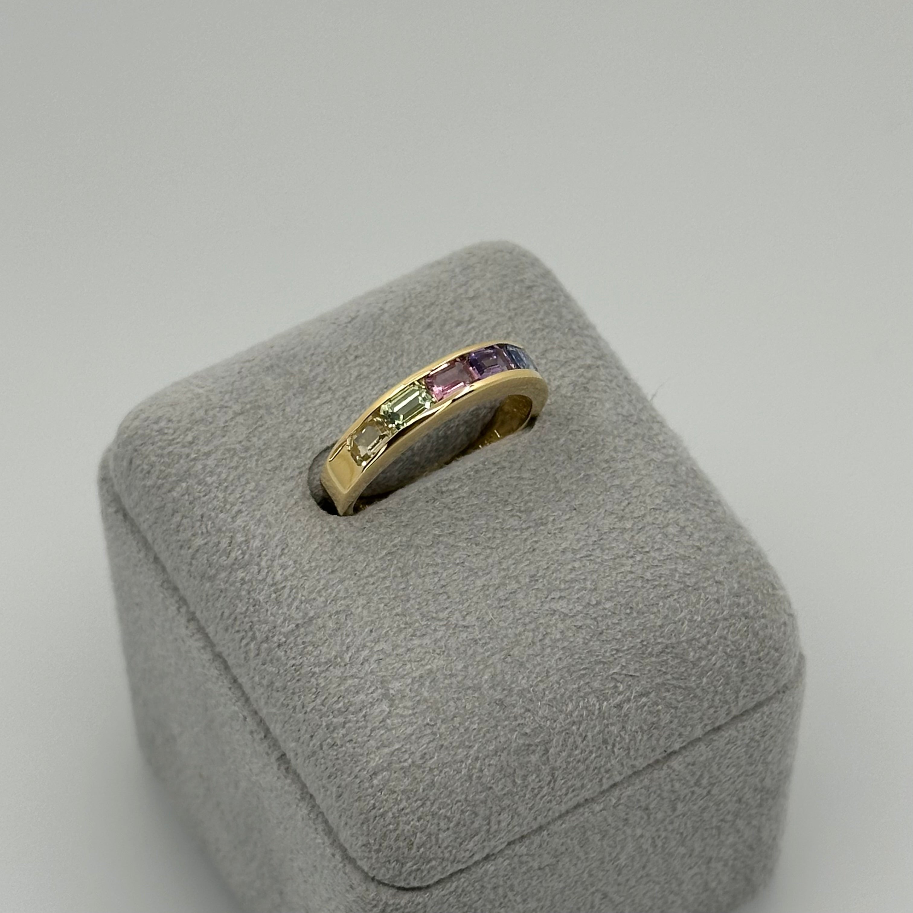 ［個数限定/アルカンシェル］リング ファンシーサファイア 1.3ct YG｜A Jewelry Box 公式通販サイト