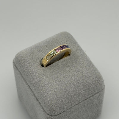 ［個数限定/アルカンシェル］リング ファンシーサファイア 1.3ct YG hover