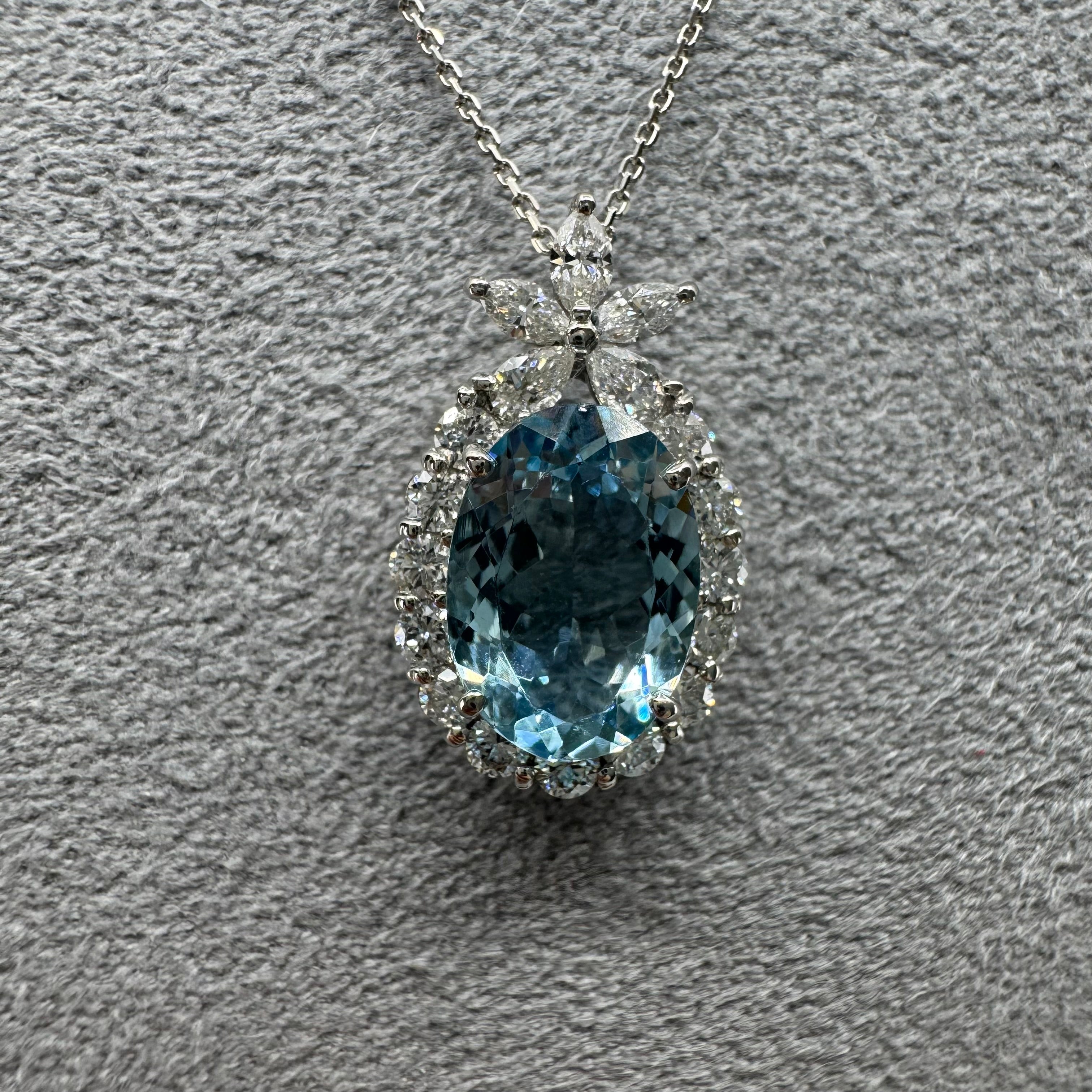 ［パイナップル物語］ネックレス アクアマリン 2.4ct OV｜A Jewelry Box 公式通販サイト