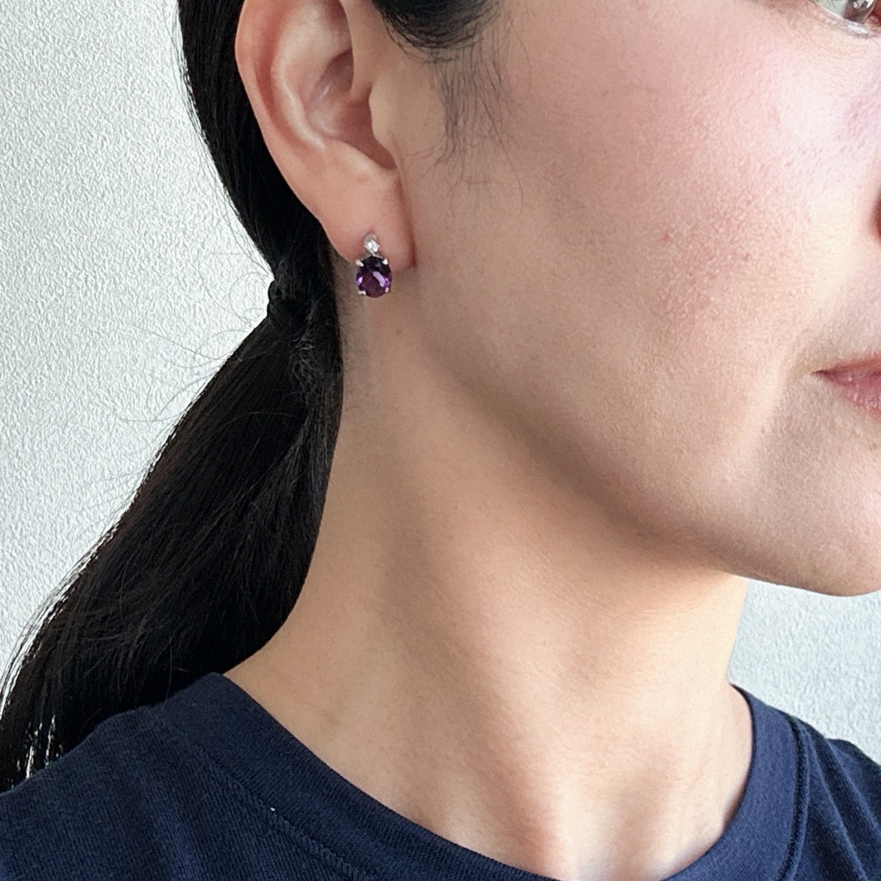 ［新作/個数限定］ピアス アメジスト/ペリドット