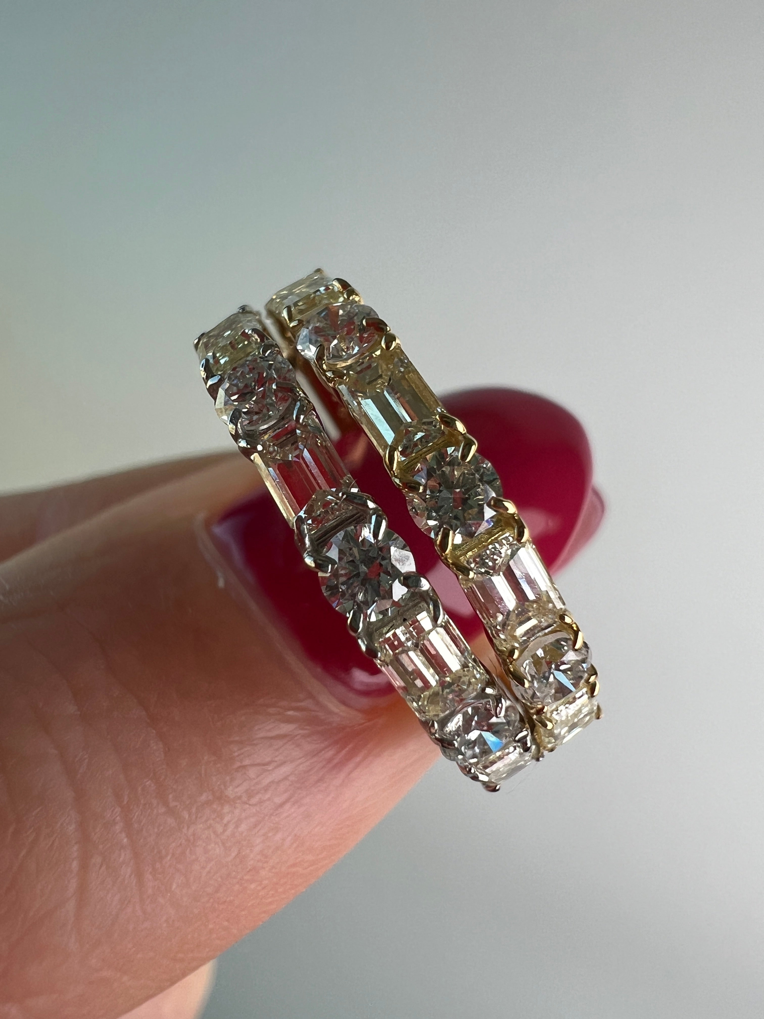 [ノンシャラン］リング ダイヤ 0.8ct RO BG PT K18YG｜A Jewelry Box 公式通販サイト