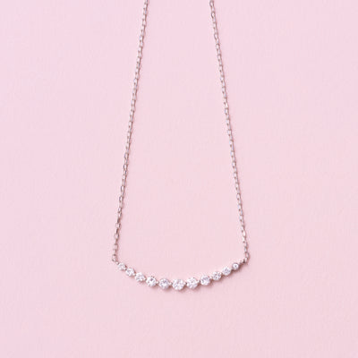 [スマイル] ネックレス ダイヤ hover