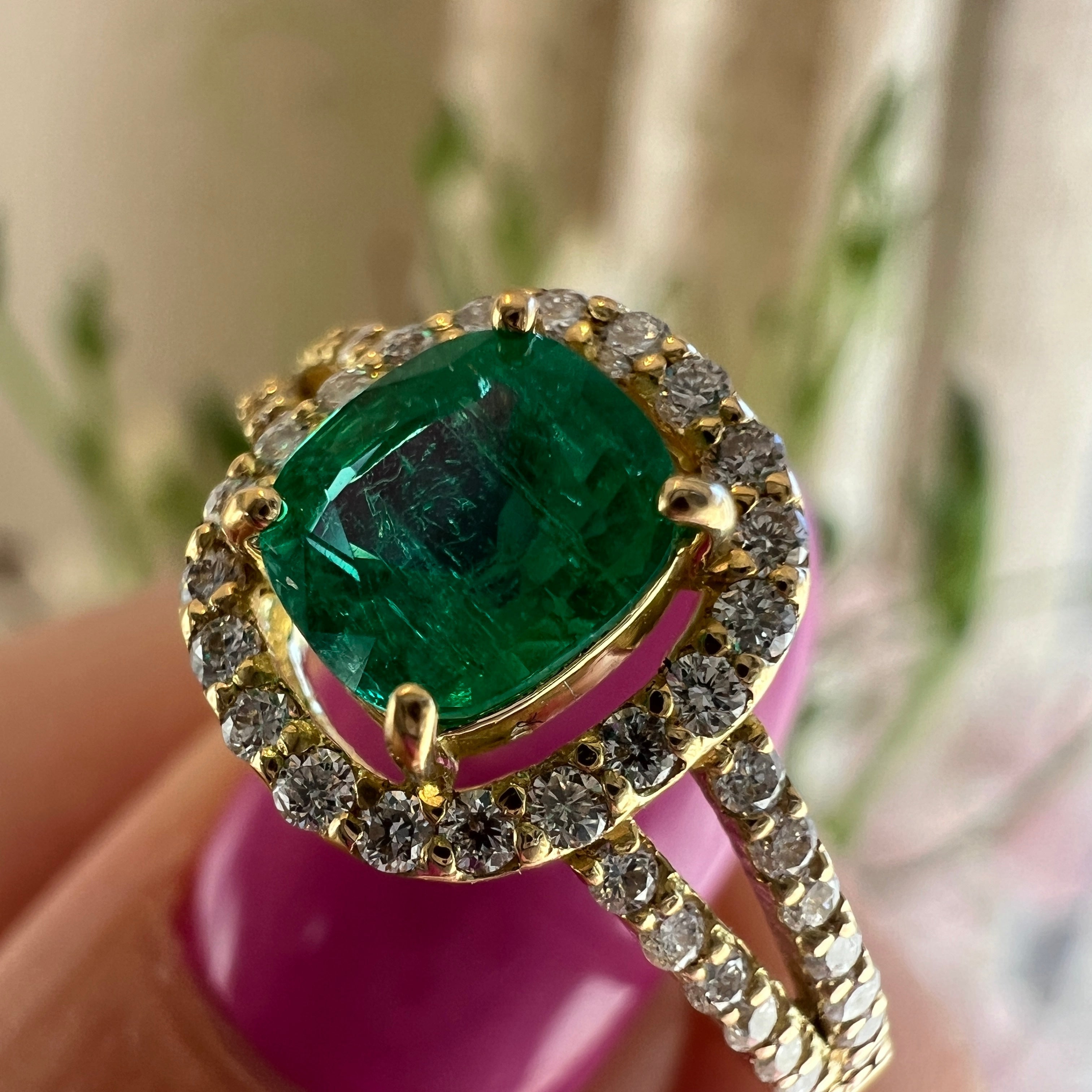綺麗なSQ エメラルド リング｜A Jewelry Box 公式通販サイト