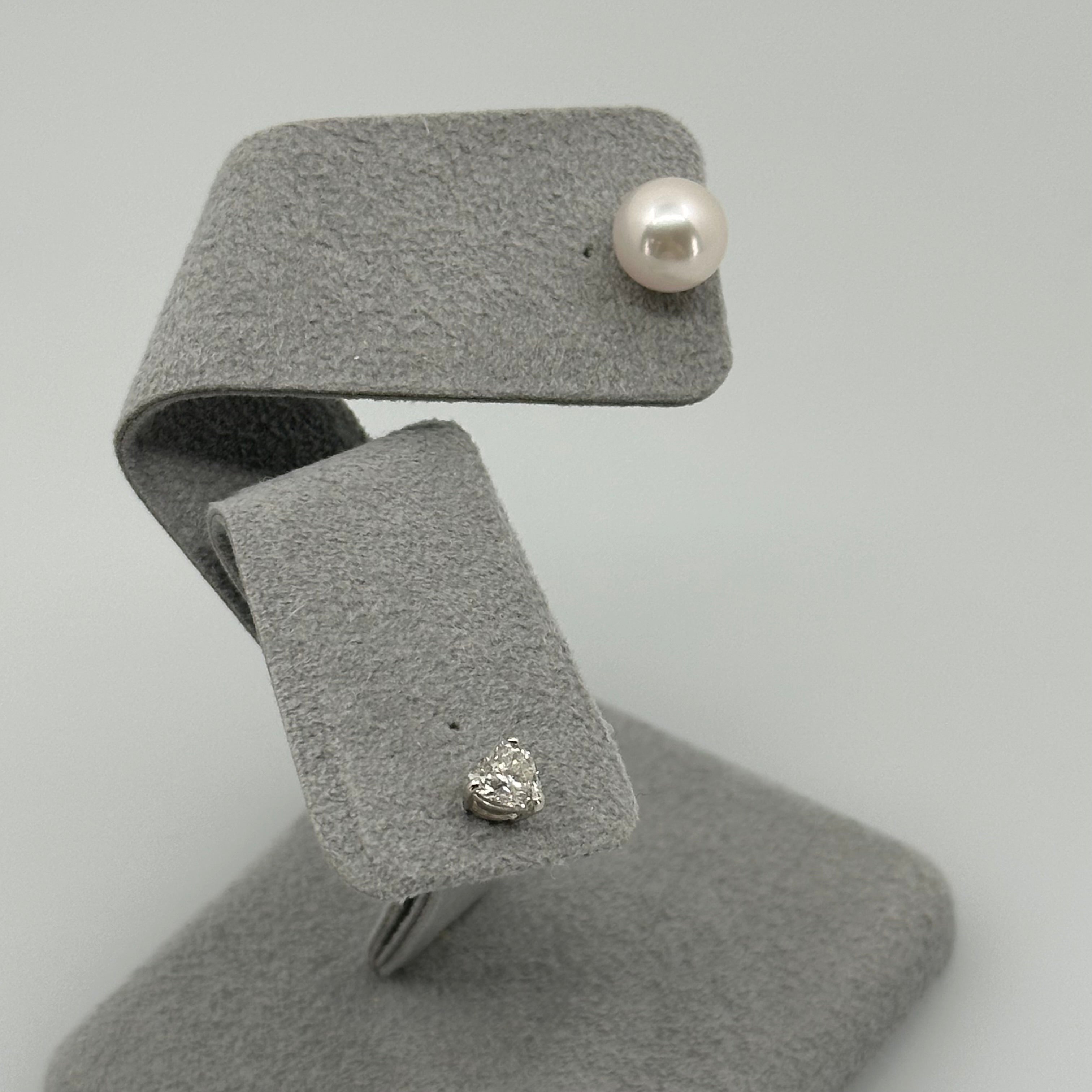 ［ひとつふたつ/PR/OV/HS/EM/PS］ピアス ダイヤ あこや真珠8mm｜A Jewelry Box 公式通販サイト